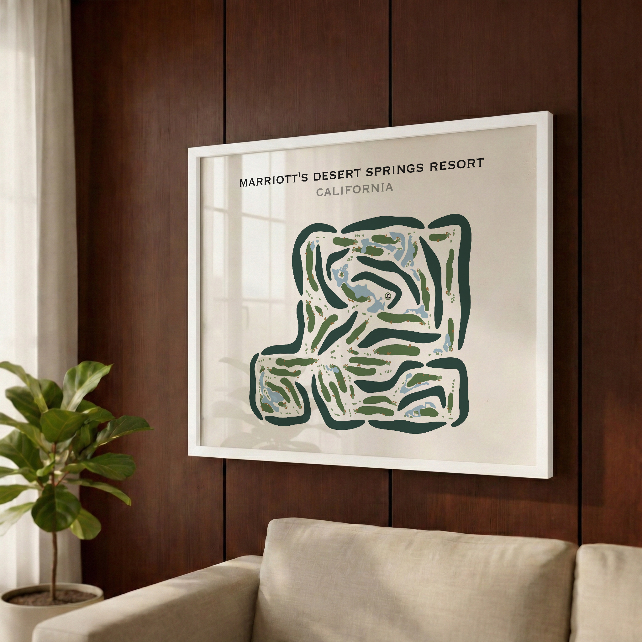 Marriott's Desert Springs Resort, California - Printed Golf Courses