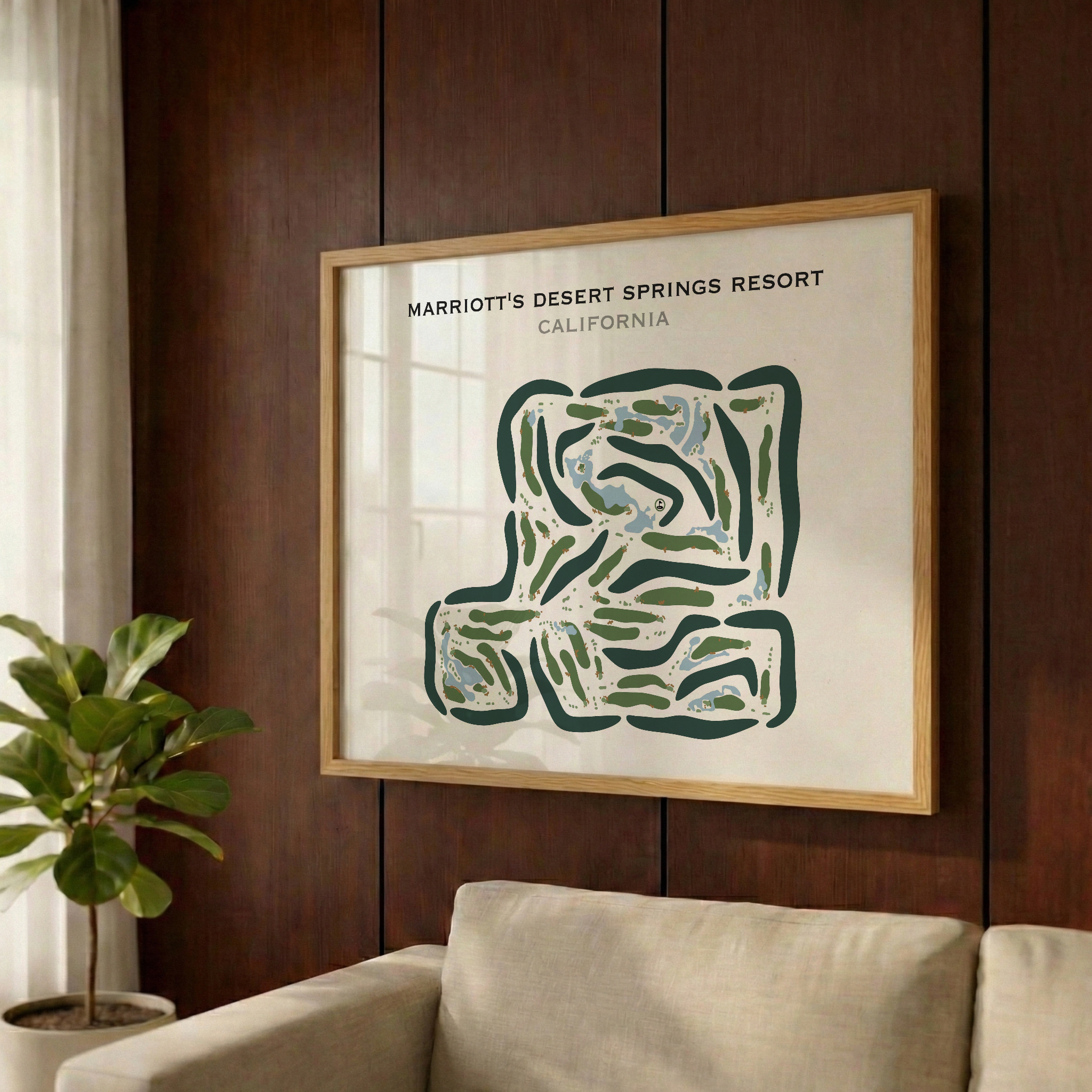 Marriott's Desert Springs Resort, California - Printed Golf Courses