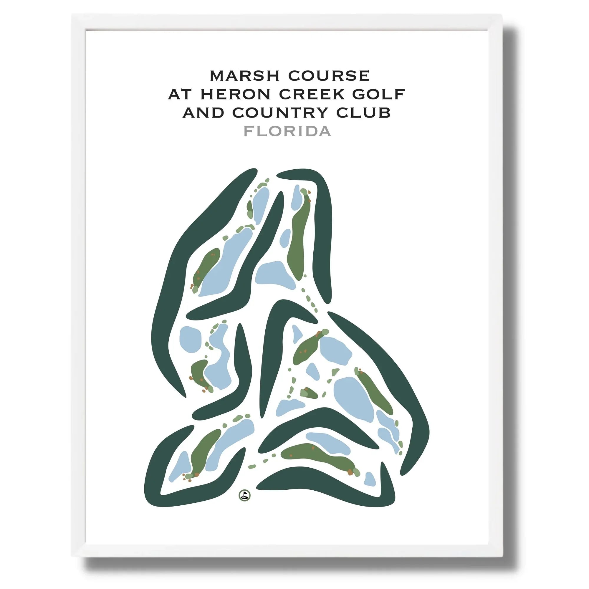 Marsh Course at Heron Creek Golf and Country Club, Florida - Printed Golf Courses
