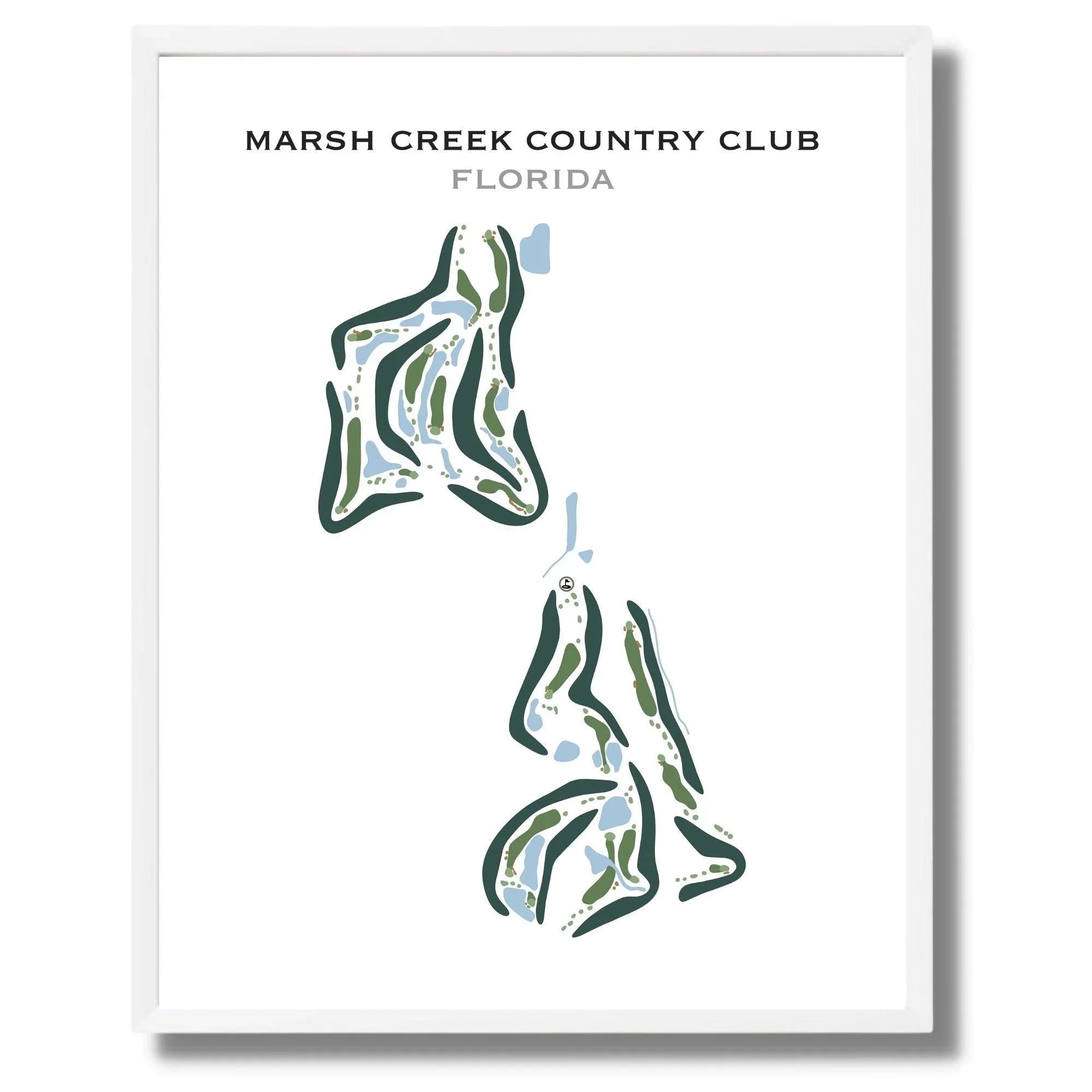 Marsh Creek Country Club, Florida - Printed Golf Course