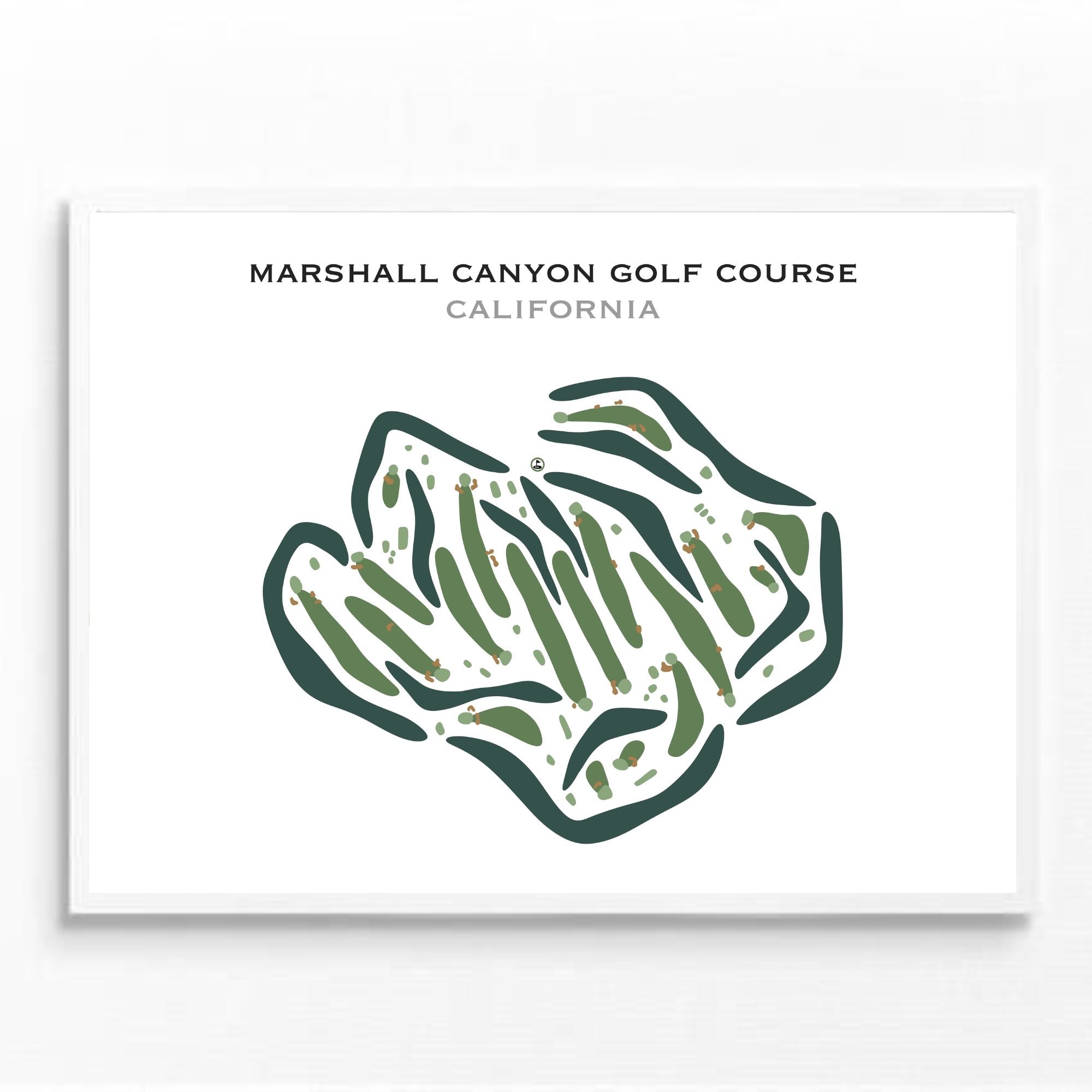 Marshall Canyon Golf Course, California - Printed Golf Courses