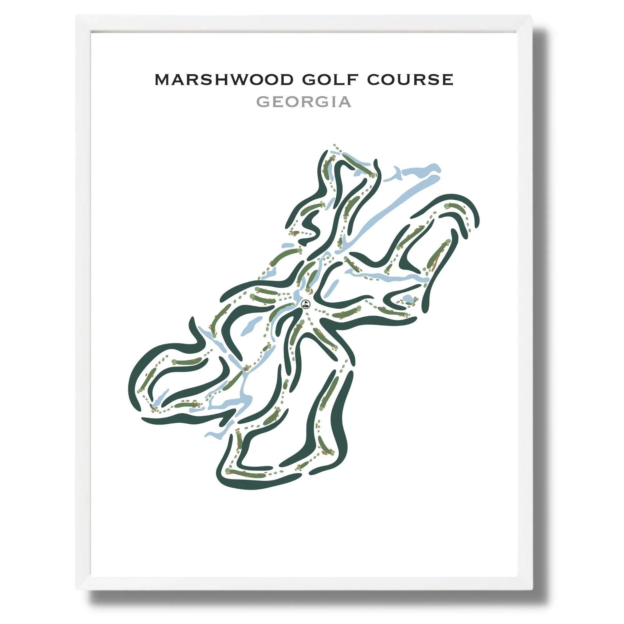 Marshwood Golf Course, Georgia - Printed Golf Courses