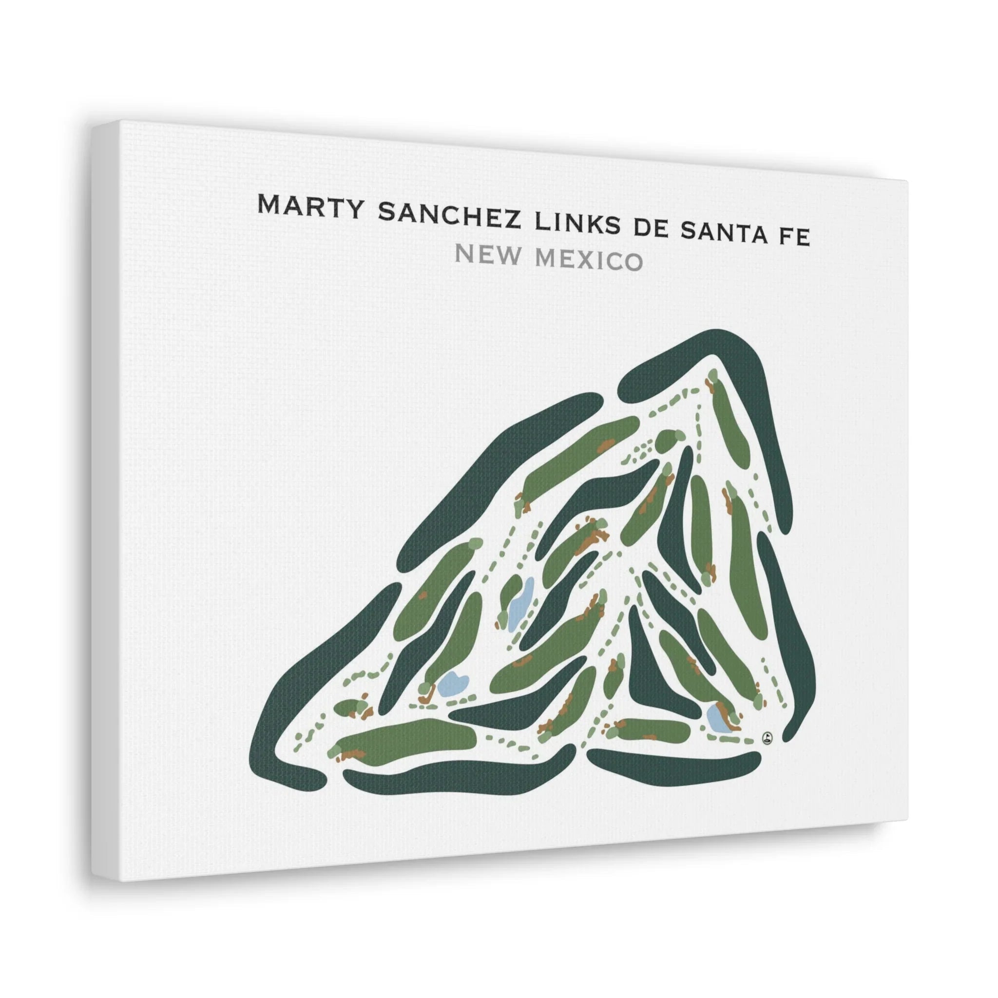 Marty Sanchez Links de Santa Fe Golf Course, New Mexico - Printed Golf Courses