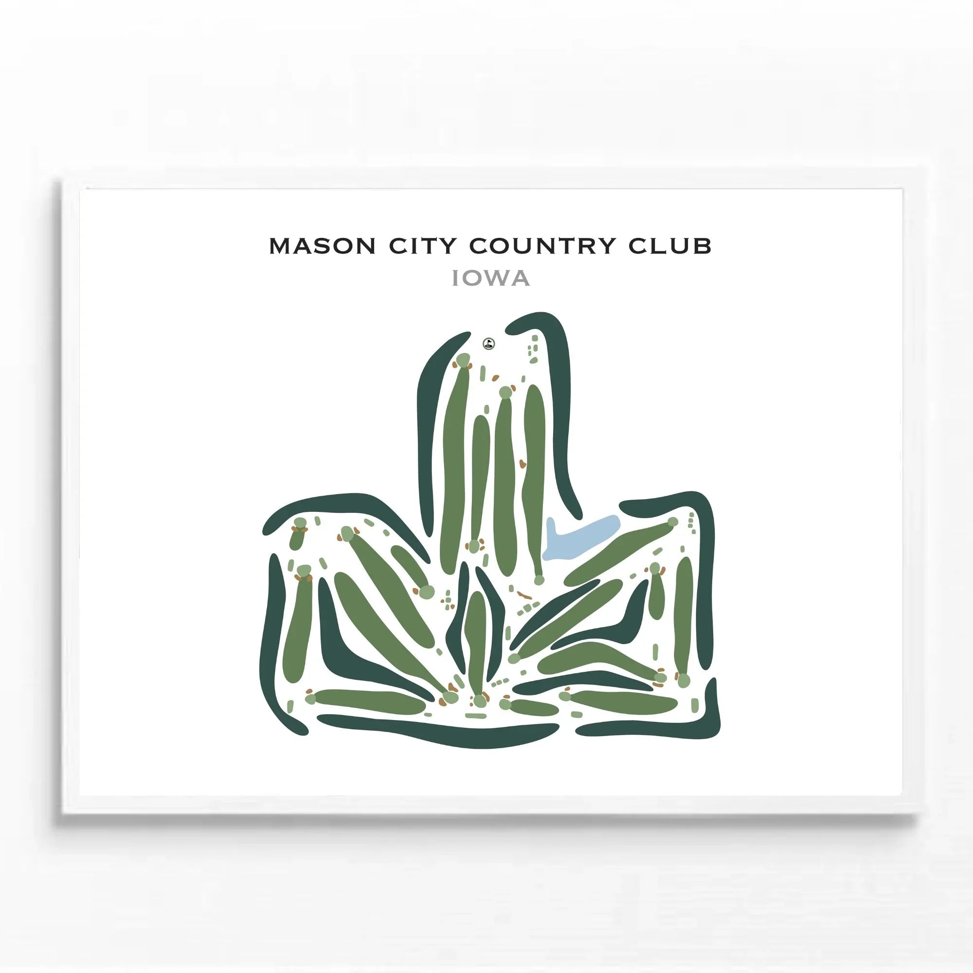 Mason City Country Club, Iowa - Printed Golf Course