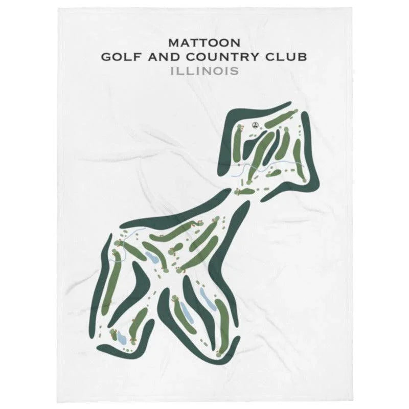 Mattoon Golf & Country Club, Illinois - Printed Golf Course