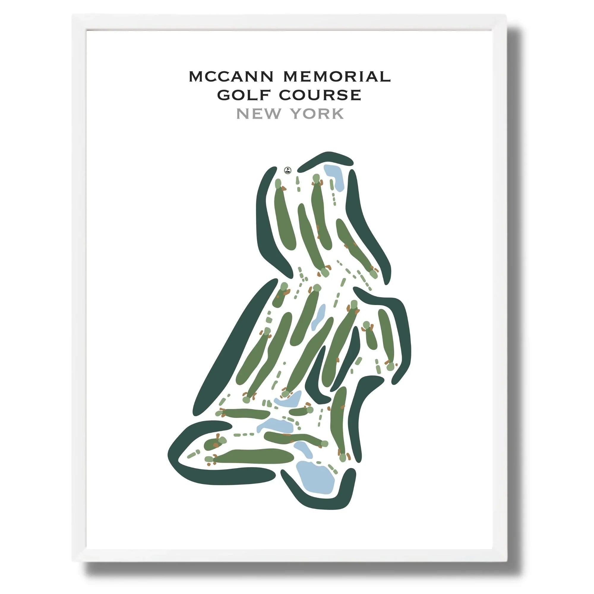 McCann Memorial Golf Course, New York - Printed Golf Courses