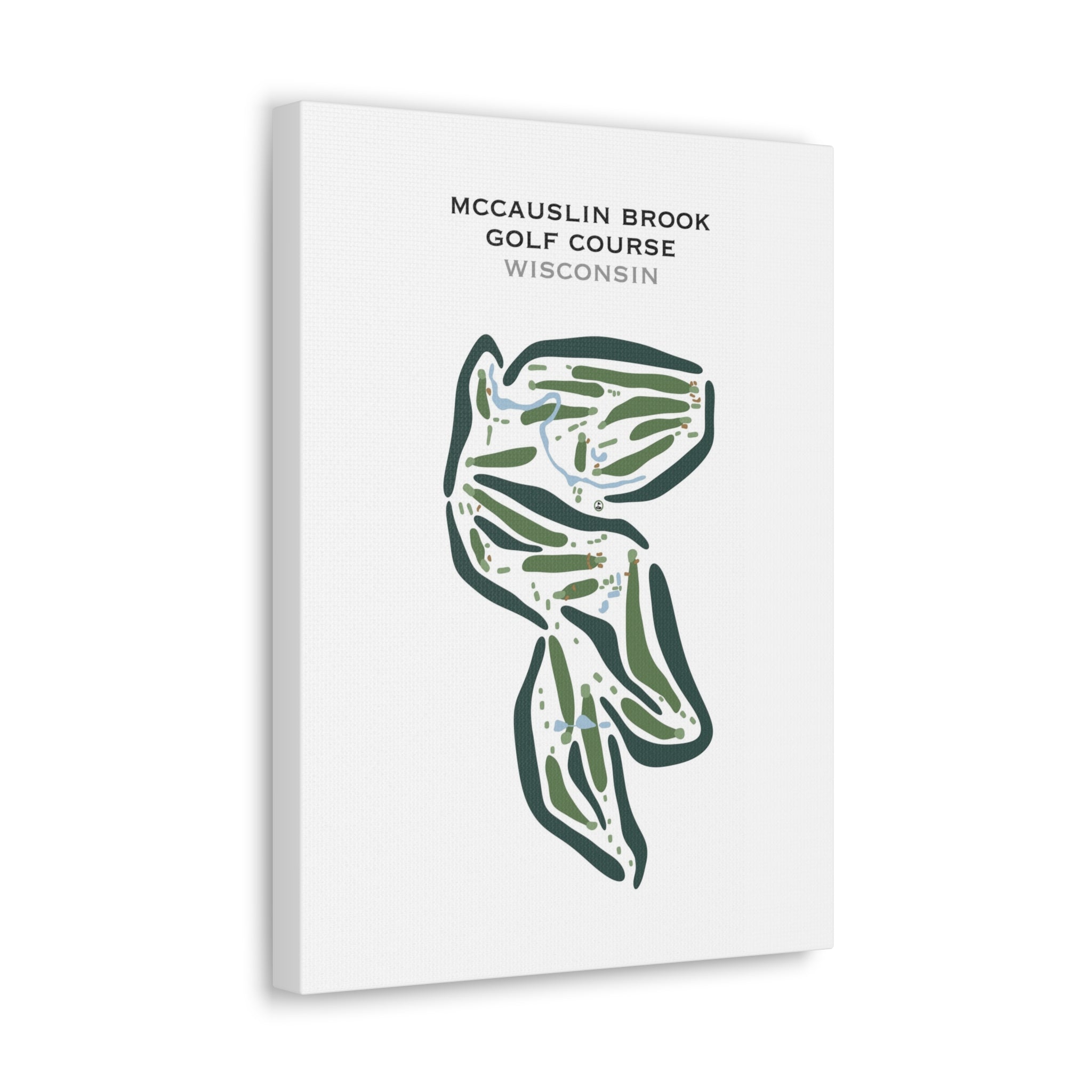 McCauslin Brook Golf Course, Wisconsin - Printed Golf Courses