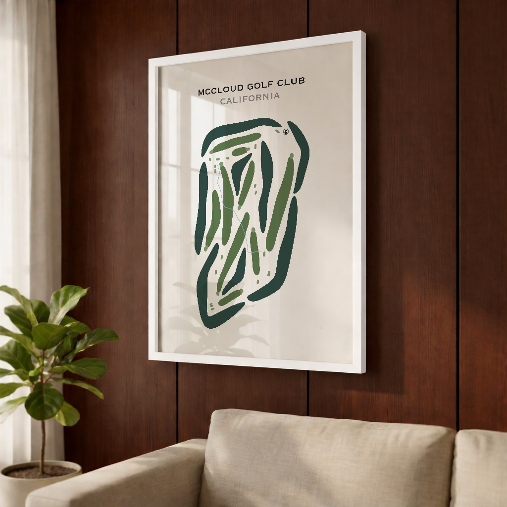 McCloud Golf Club, California - Printed Golf Courses