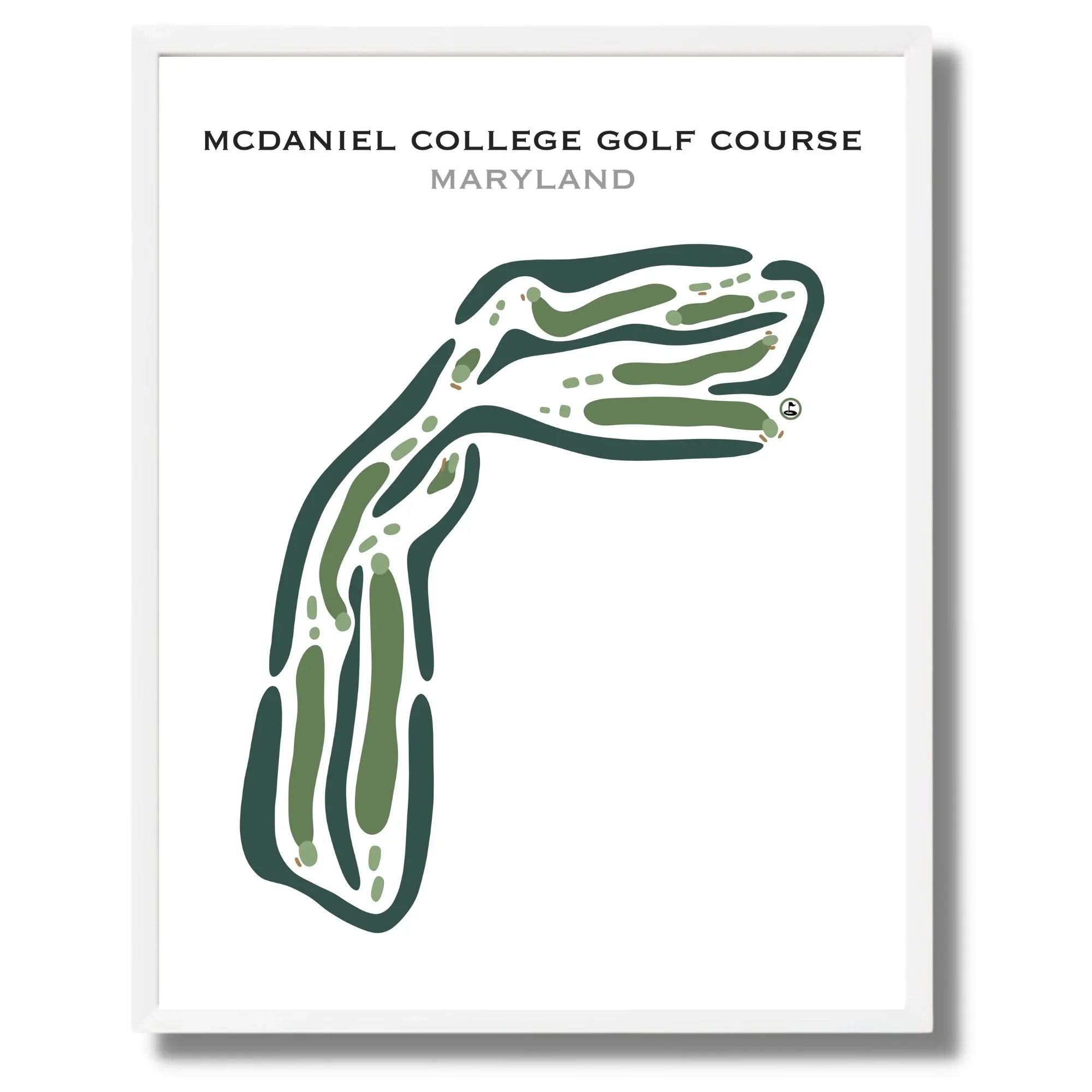 McDaniel College Golf Course, Maryland - Printed Golf Courses