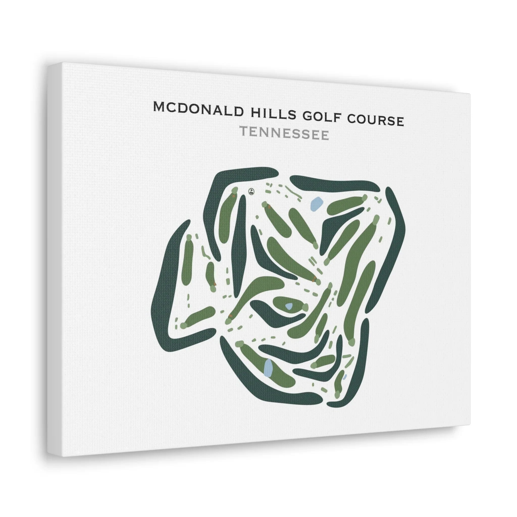 McDonald Hills Golf Course, Tennessee - Printed Golf Course