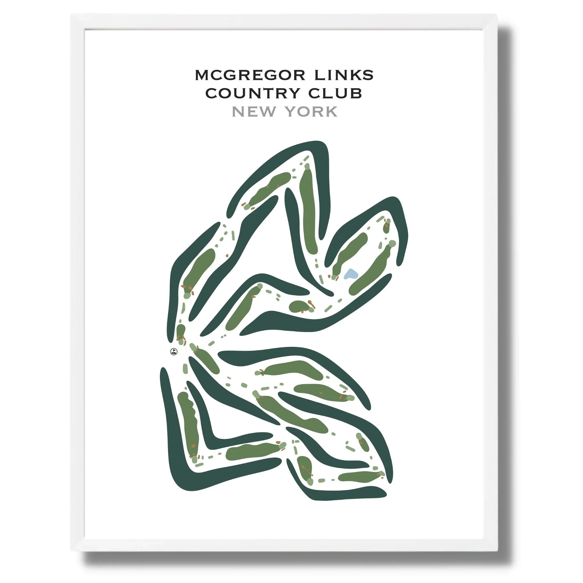 McGregor Links Country Club, New York - Printed Golf Course