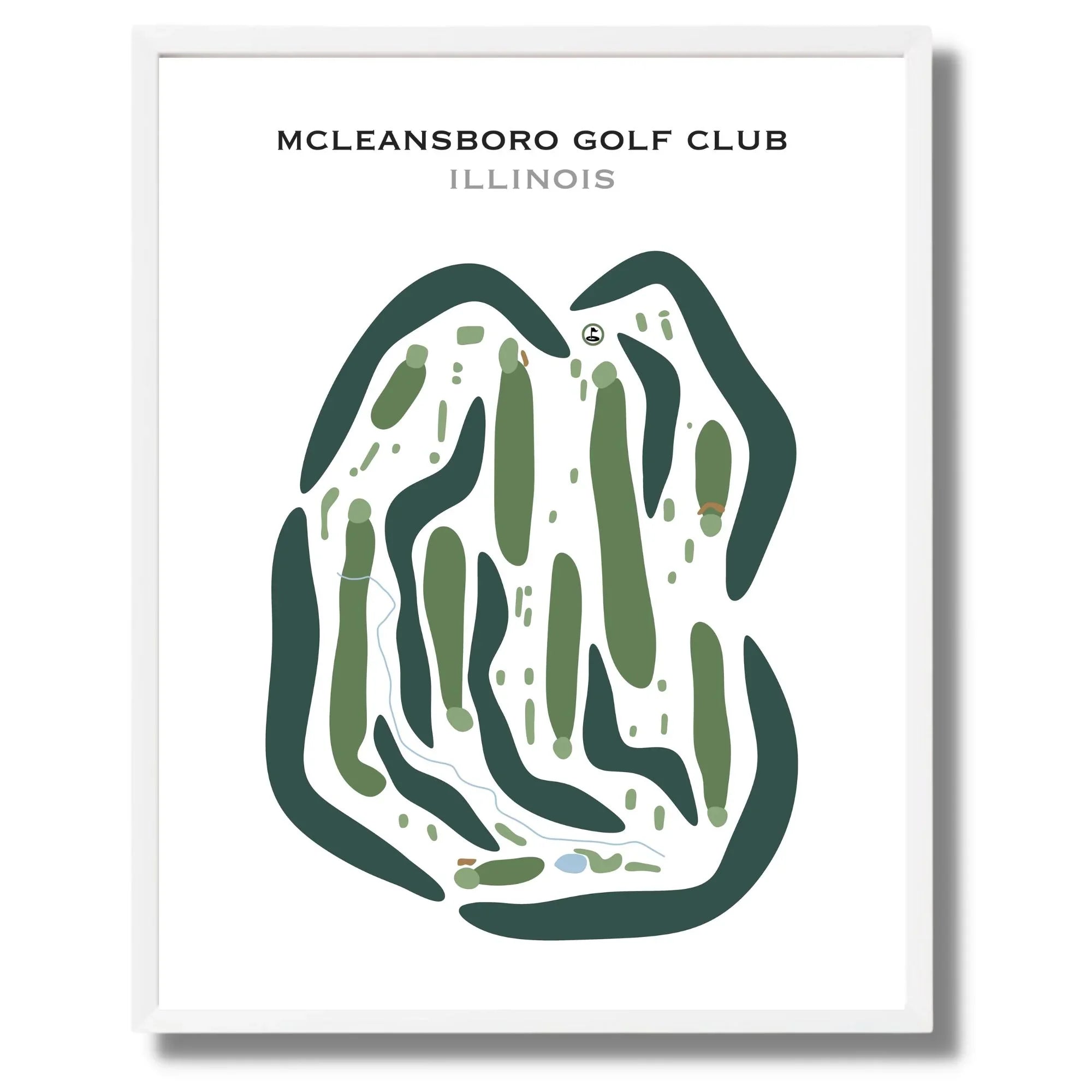 McLeansboro Golf Club, Illinois - Printed Golf Courses