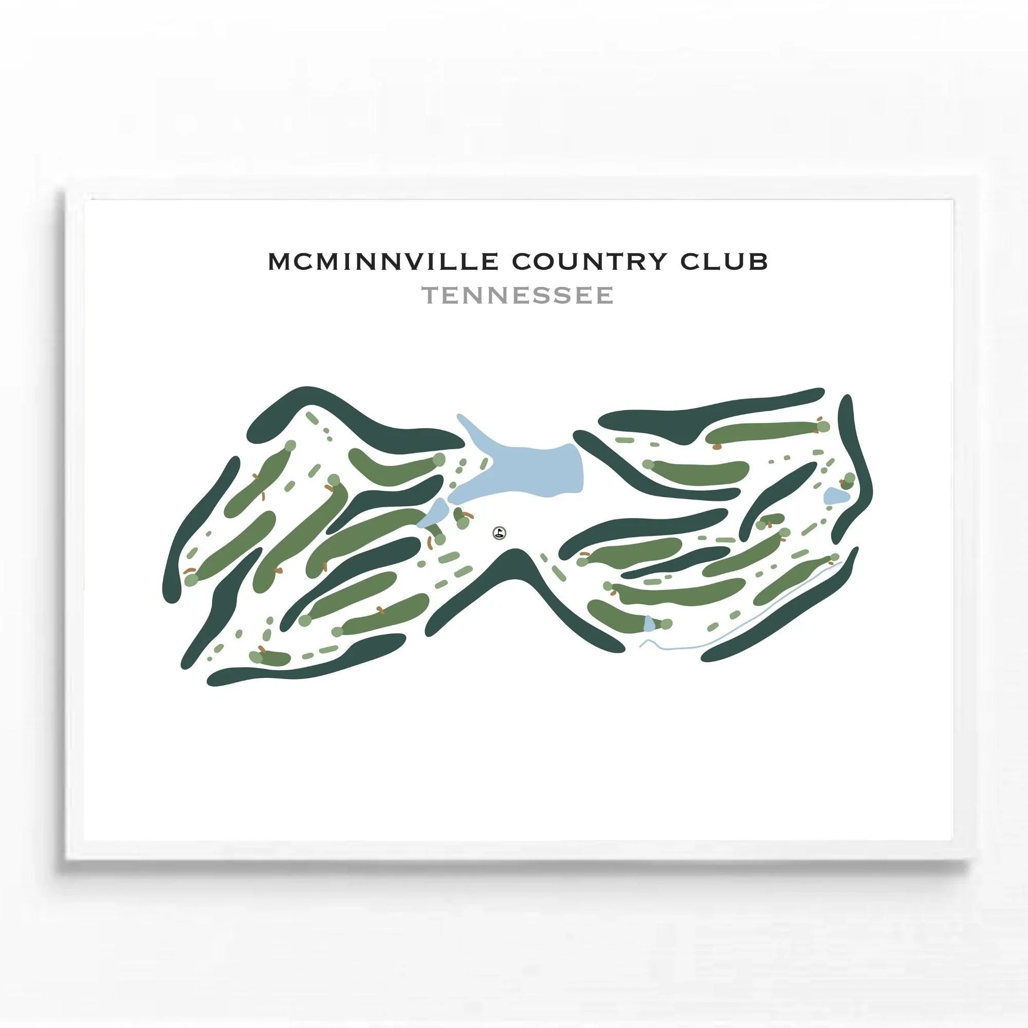 McMinnville Country Club, Tennessee - Printed Golf Course