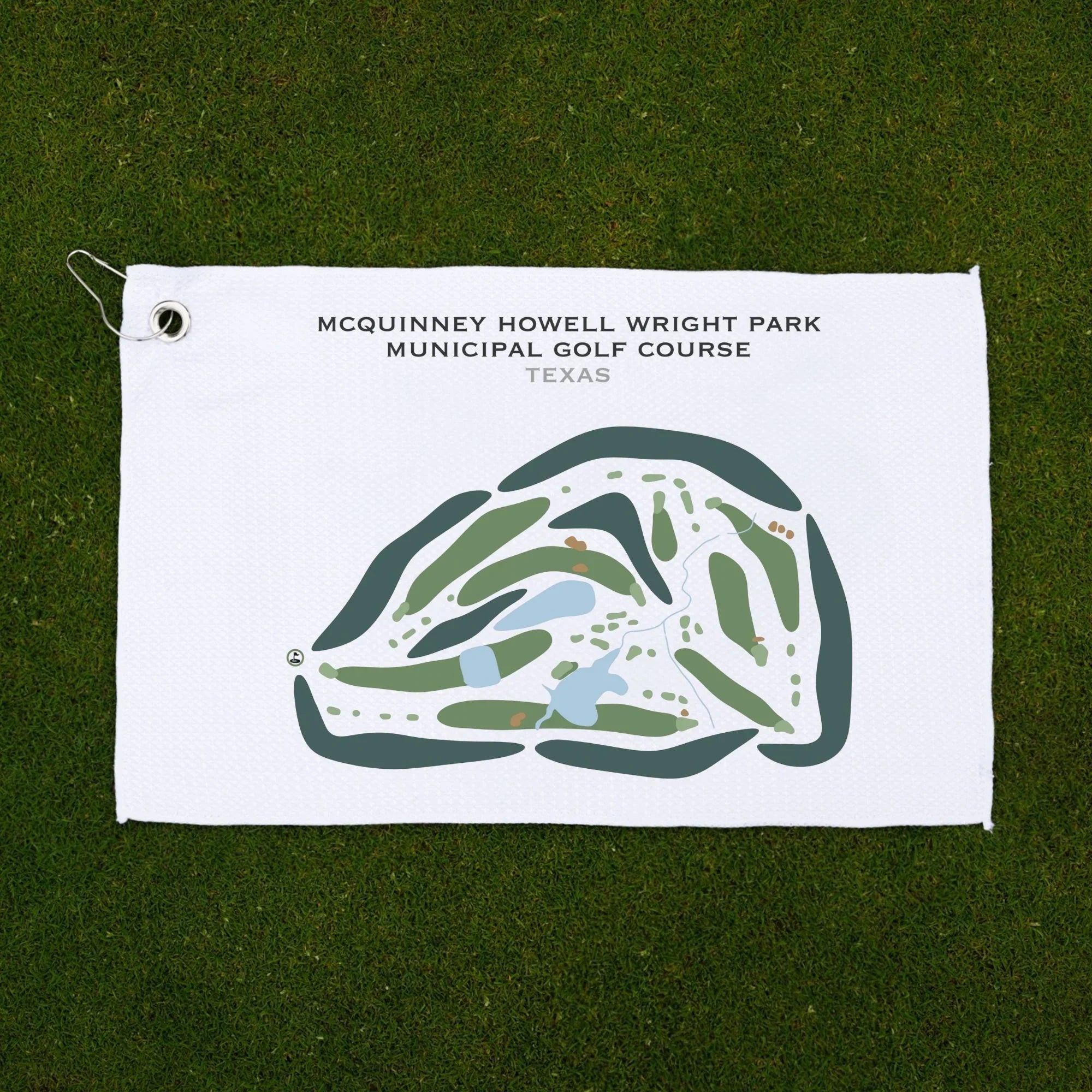 McQuinney Howell Wright Park Municipal Golf Course, Texas - Printed Golf Courses