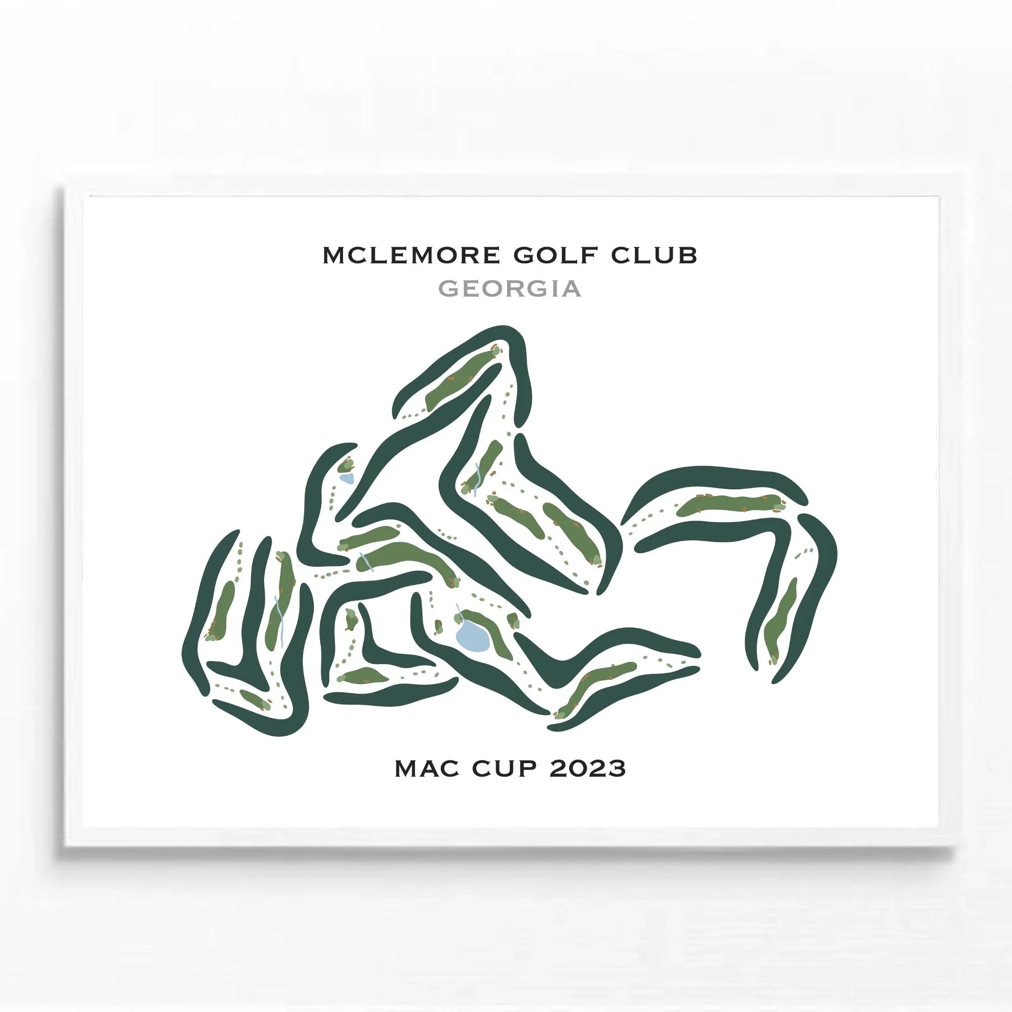 McLemore Golf Club, Georgia, Mac Cup 2023 - Printed Golf Course
