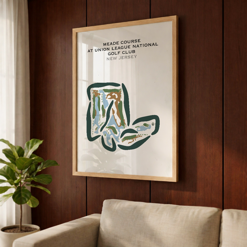 Meade Course at Union League National Golf Club, New Jersey - Printed Golf Courses