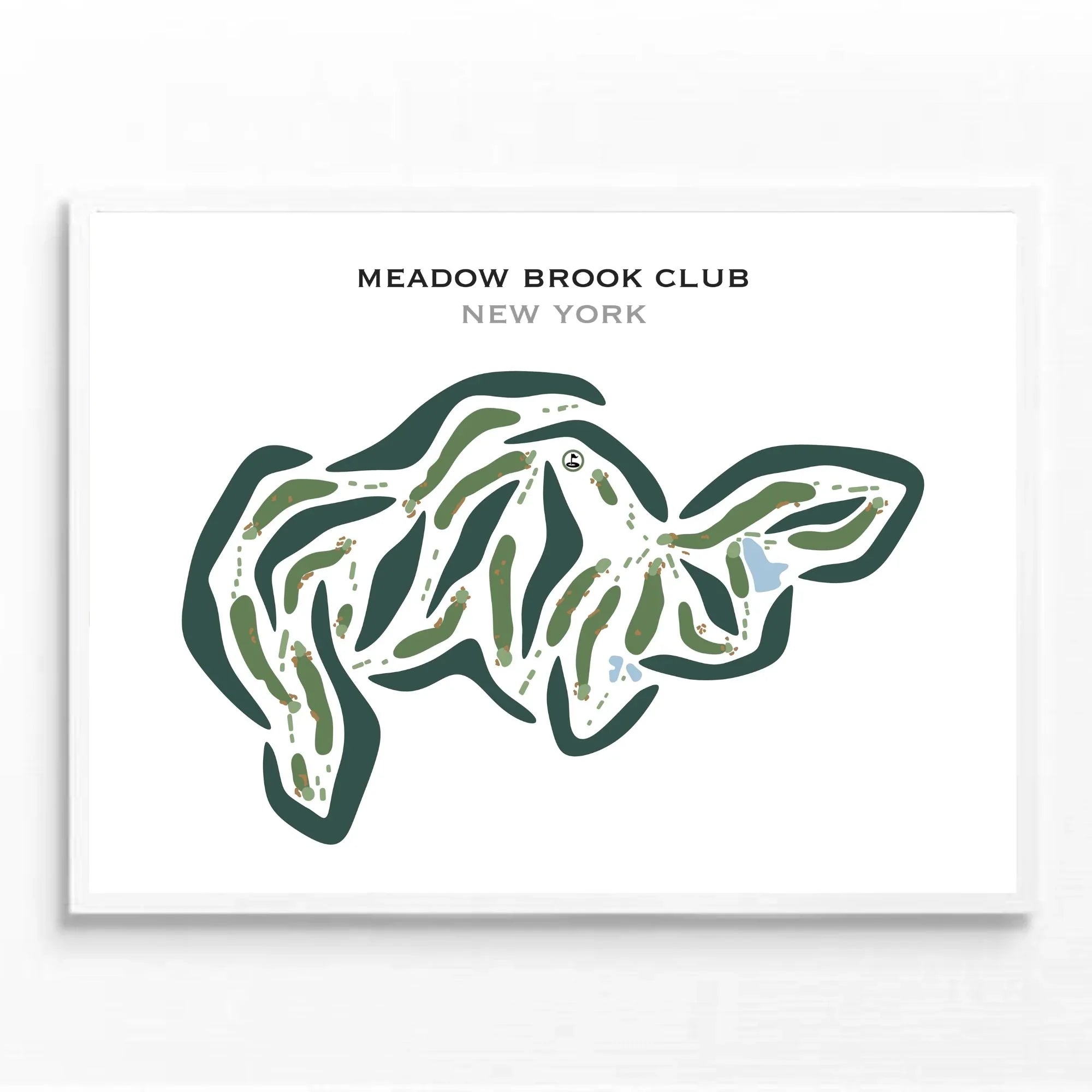 Meadow Brook Club, New York - Printed Golf Courses
