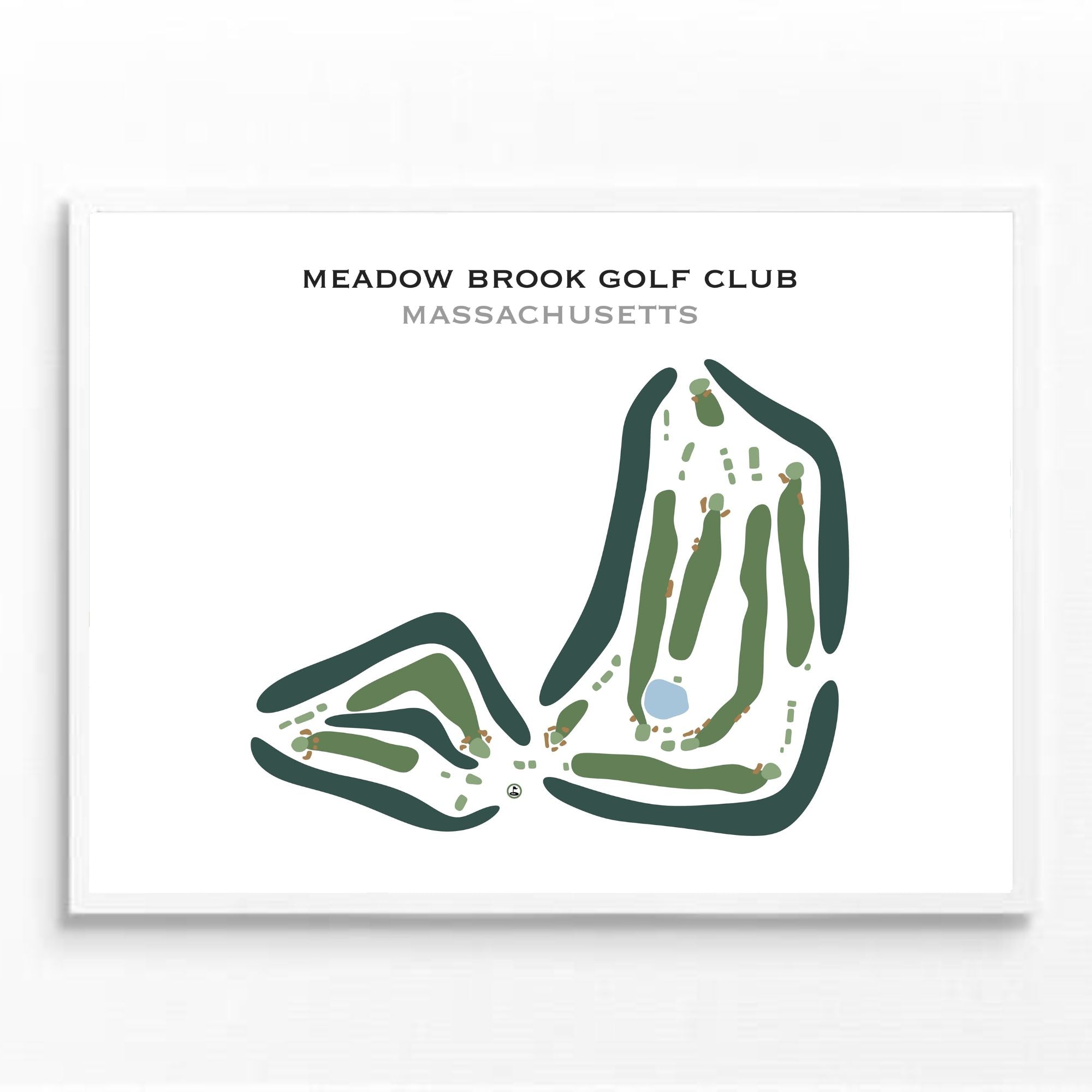 Meadow Brook Golf Club, Massachusetts - Printed Golf Courses