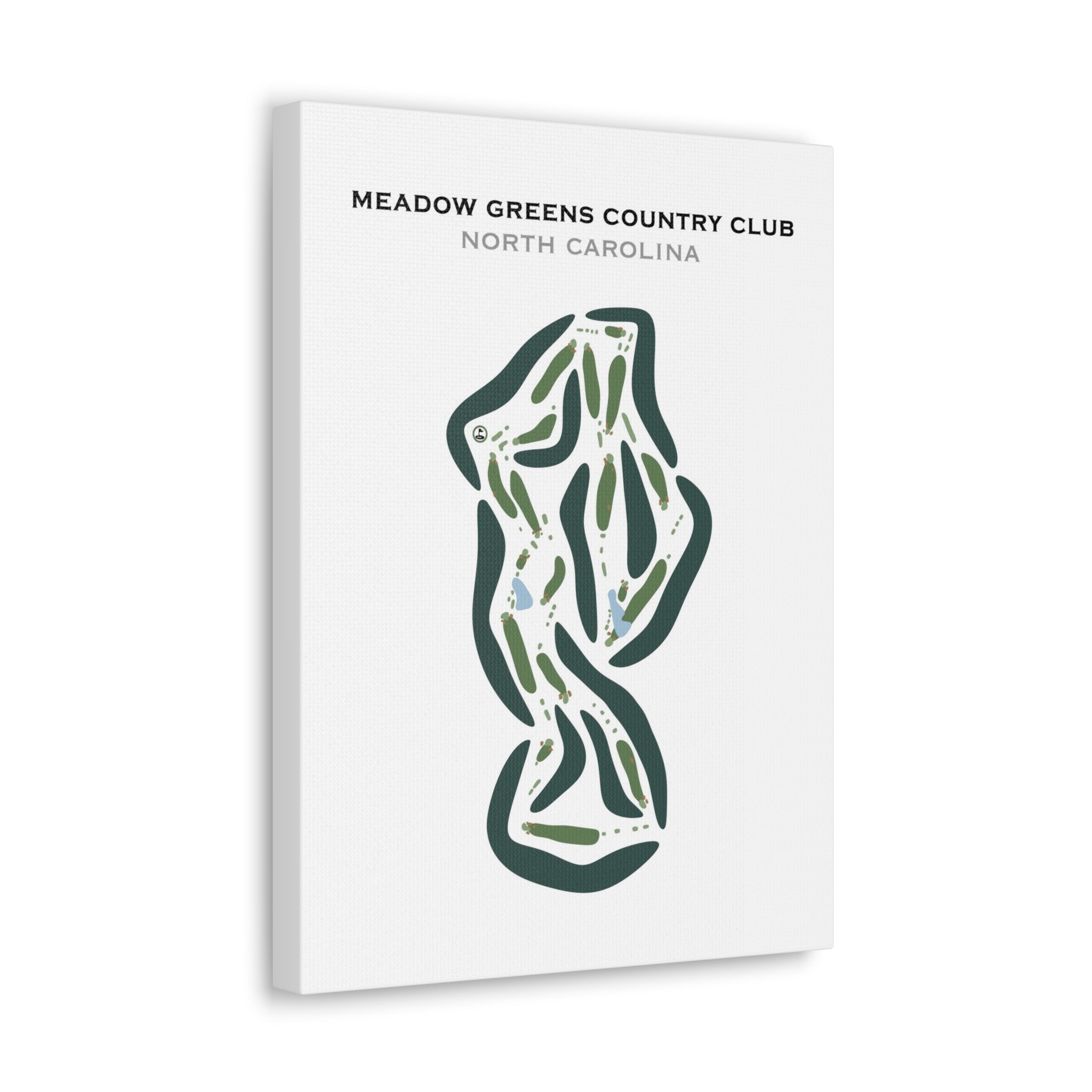 Meadow Greens Country Club, North Carolina - Printed Golf Courses
