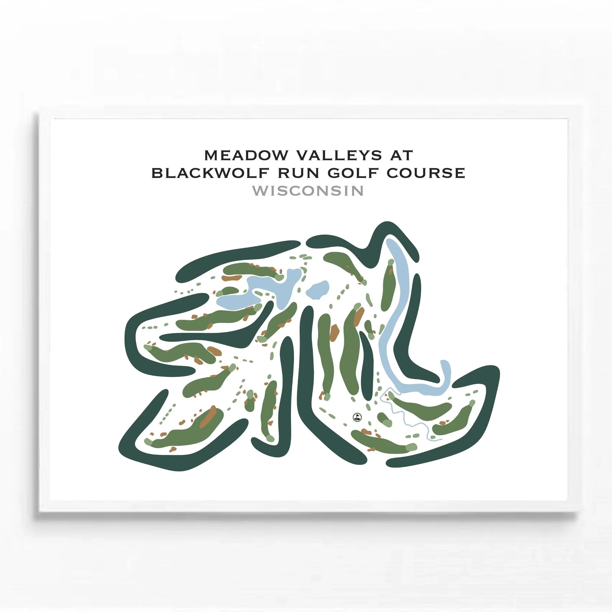Meadow Valleys at Blackwolf Run Golf Course, Wisconsin - Printed Golf Courses