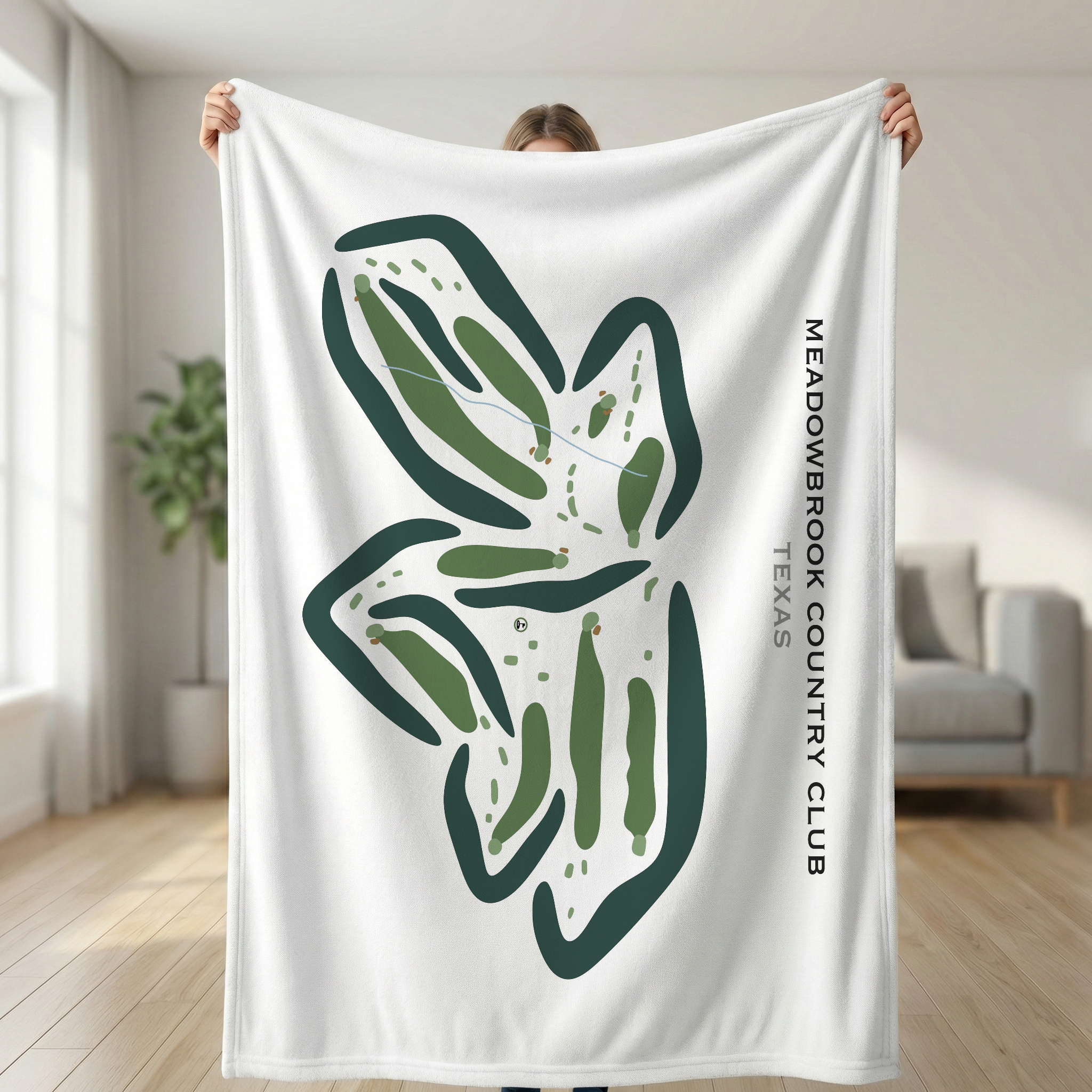 Meadowbrook Country Club, Texas - Printed Golf Courses