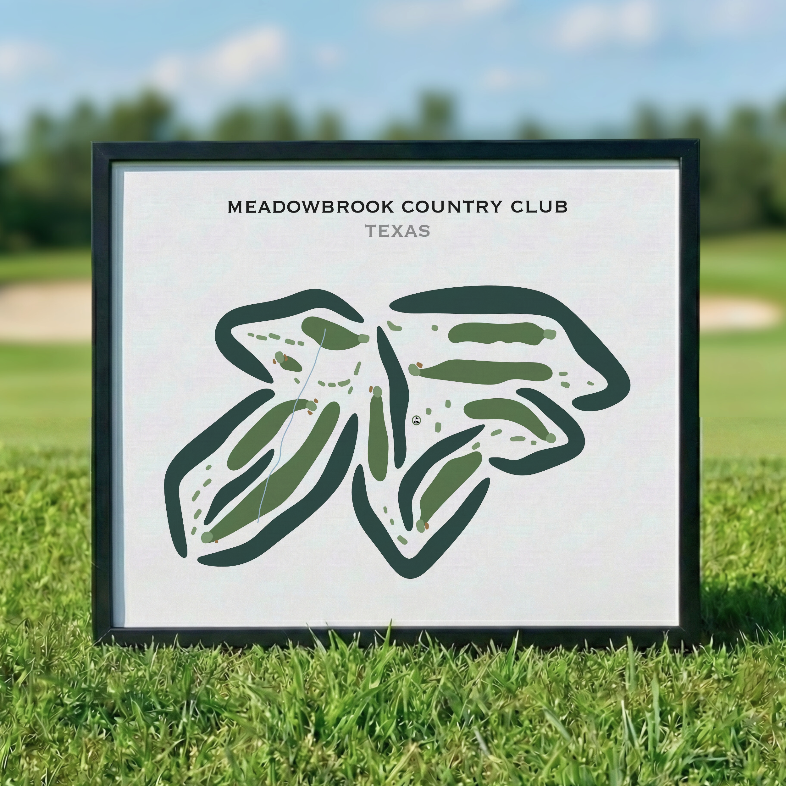 Meadowbrook Country Club, Texas - Printed Golf Courses