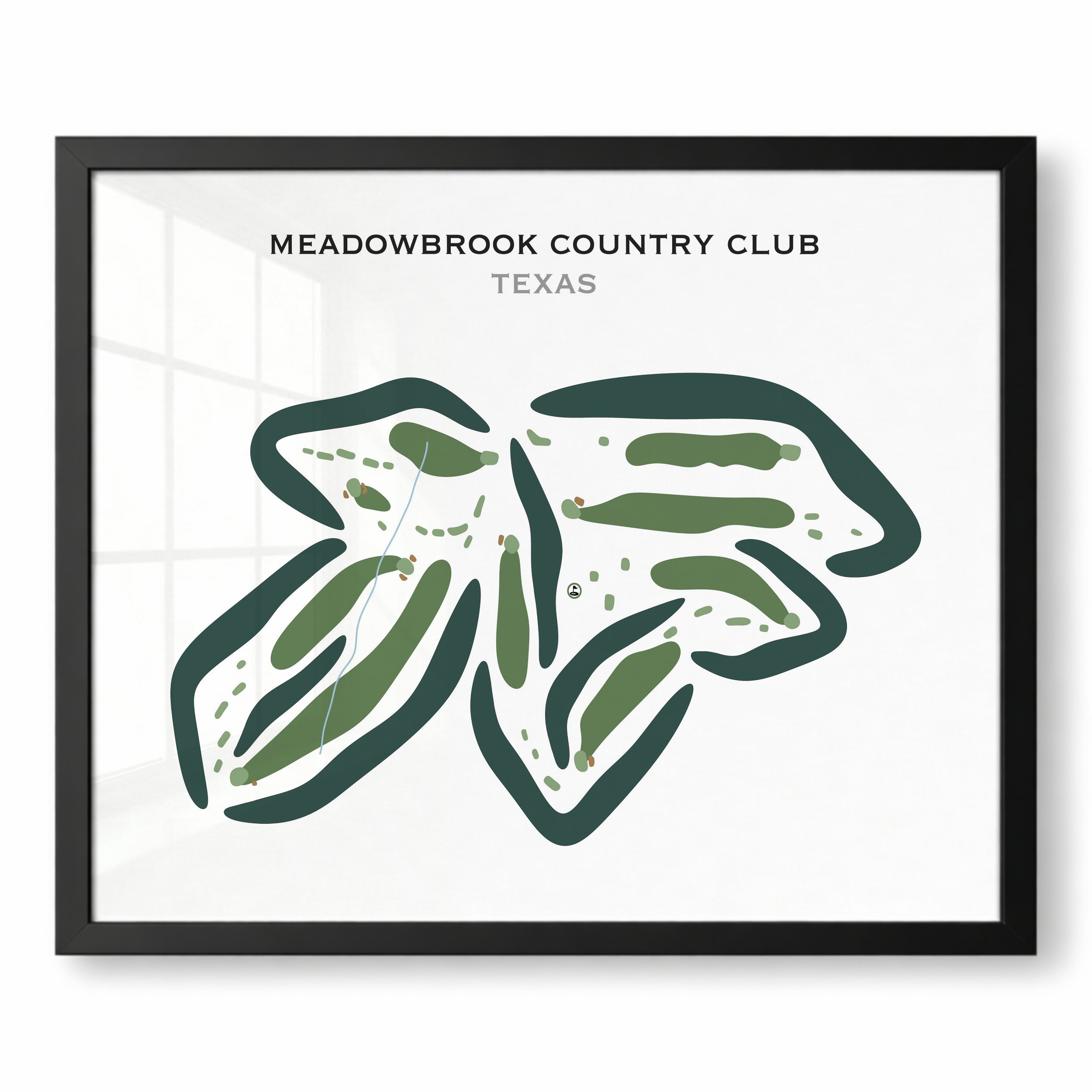 Meadowbrook Country Club, Texas - Printed Golf Courses