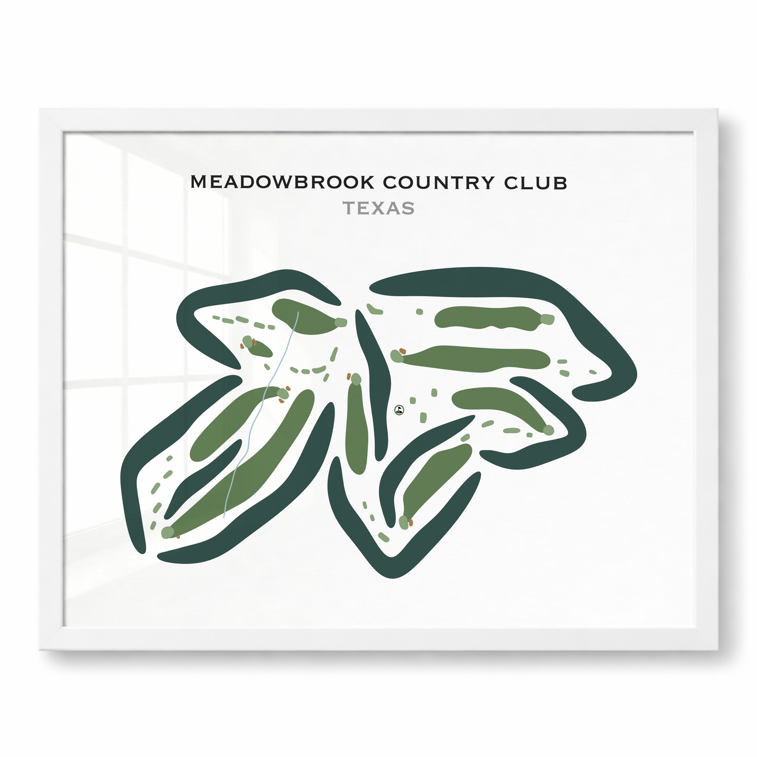 Meadowbrook Country Club, Texas - Printed Golf Courses