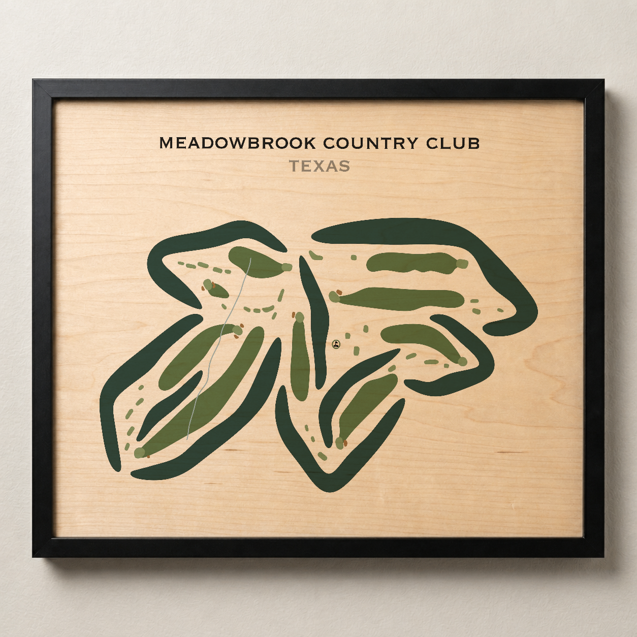 Meadowbrook Country Club, Texas - Printed Golf Courses