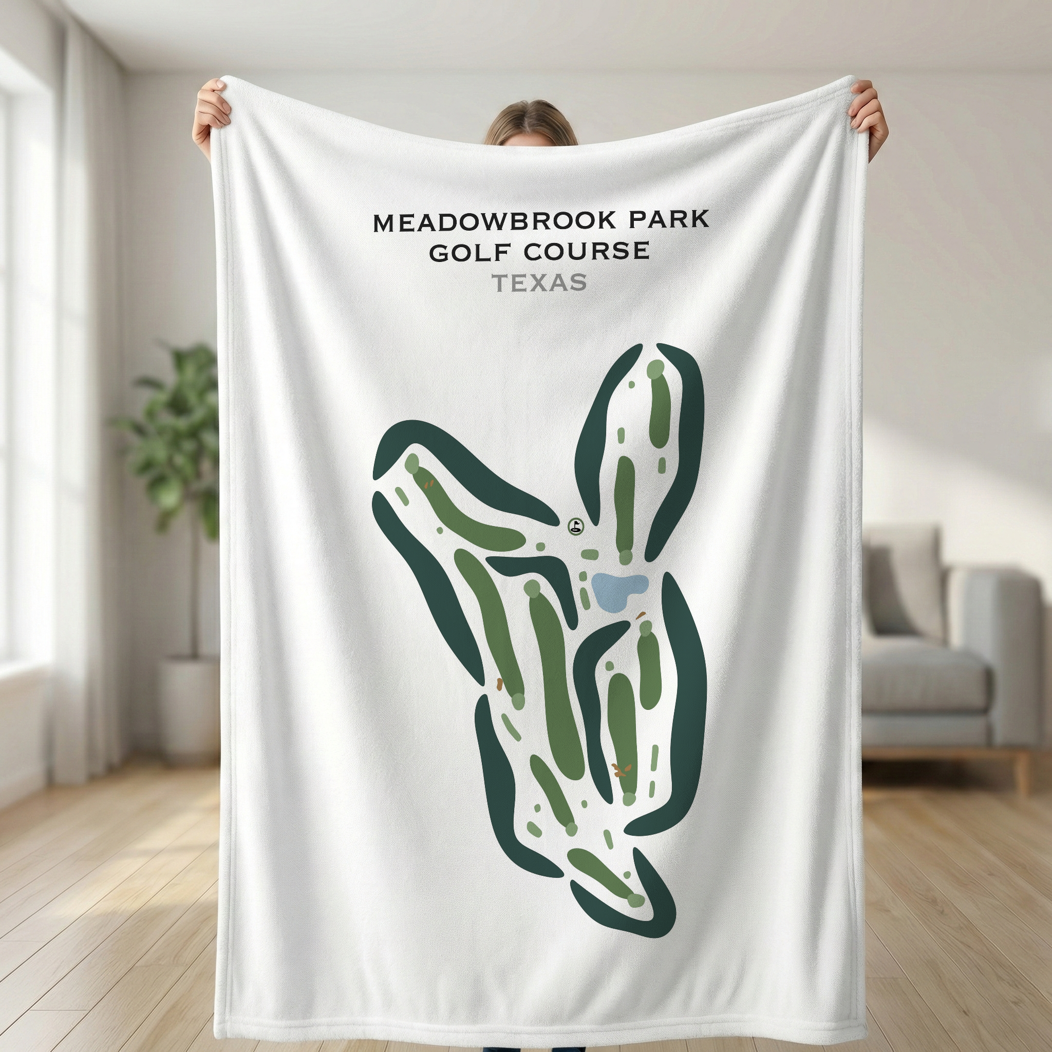 Meadowbrook Park Golf Course, Texas - Printed Golf Courses