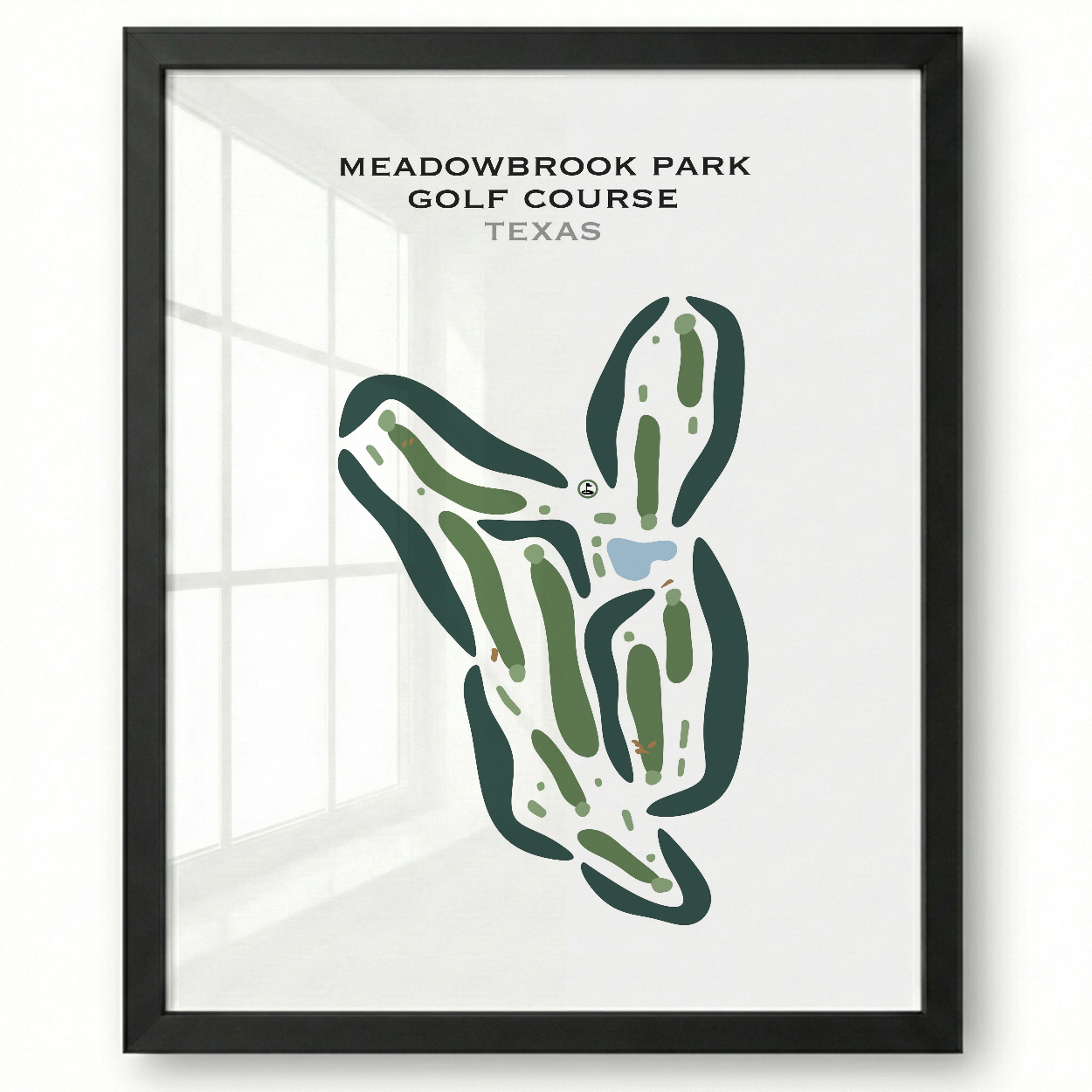 Meadowbrook Park Golf Course, Texas - Printed Golf Courses
