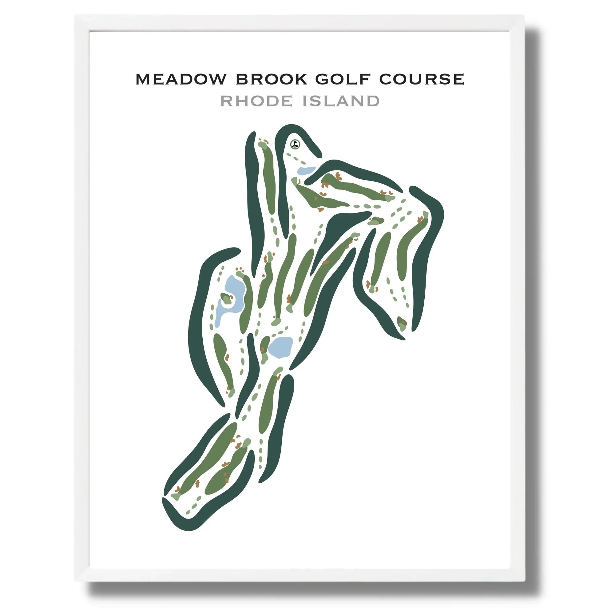 Meadow Brook Golf Course, Rhode Island - Printed Golf Courses