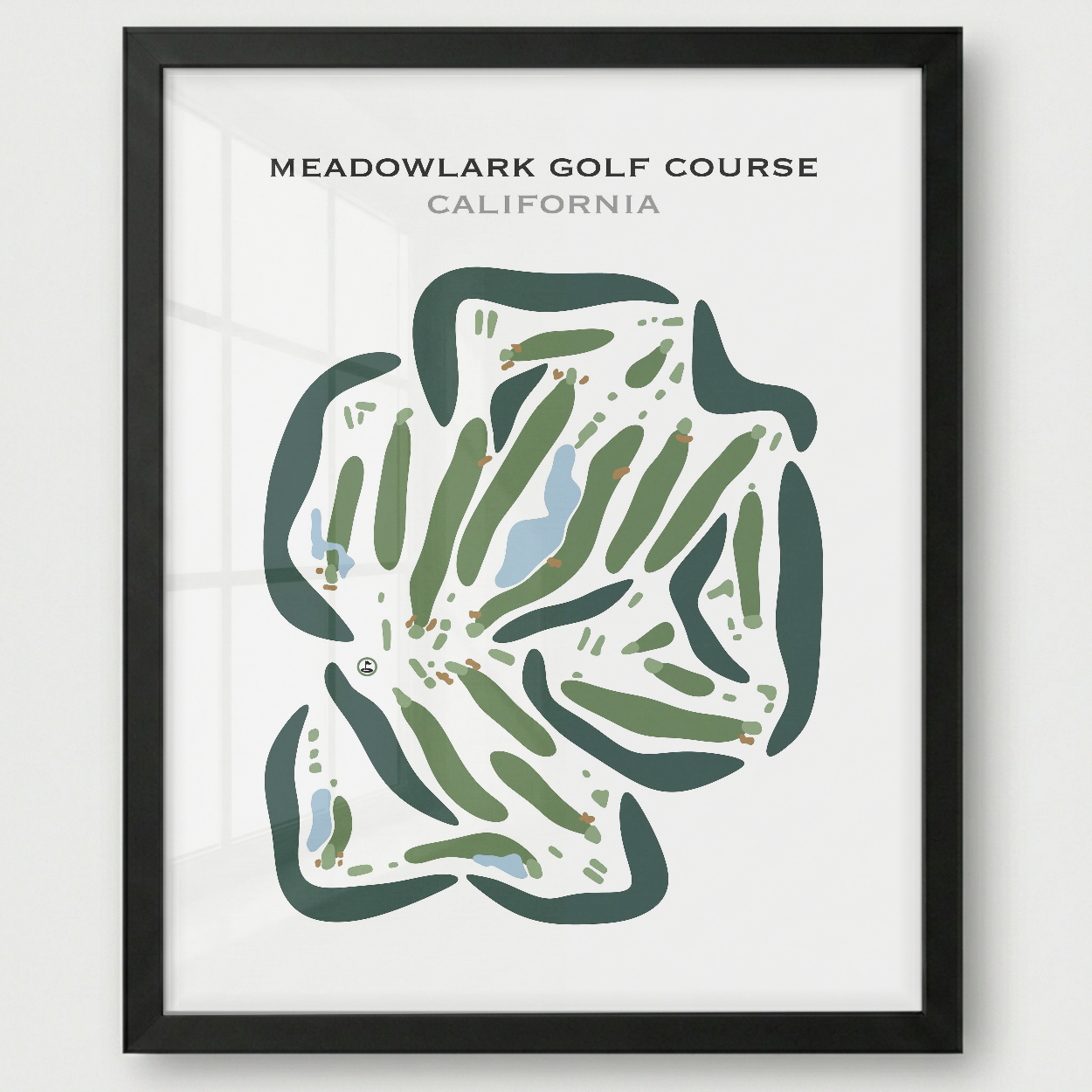 Meadowlark Golf Course, California - Printed Golf Courses