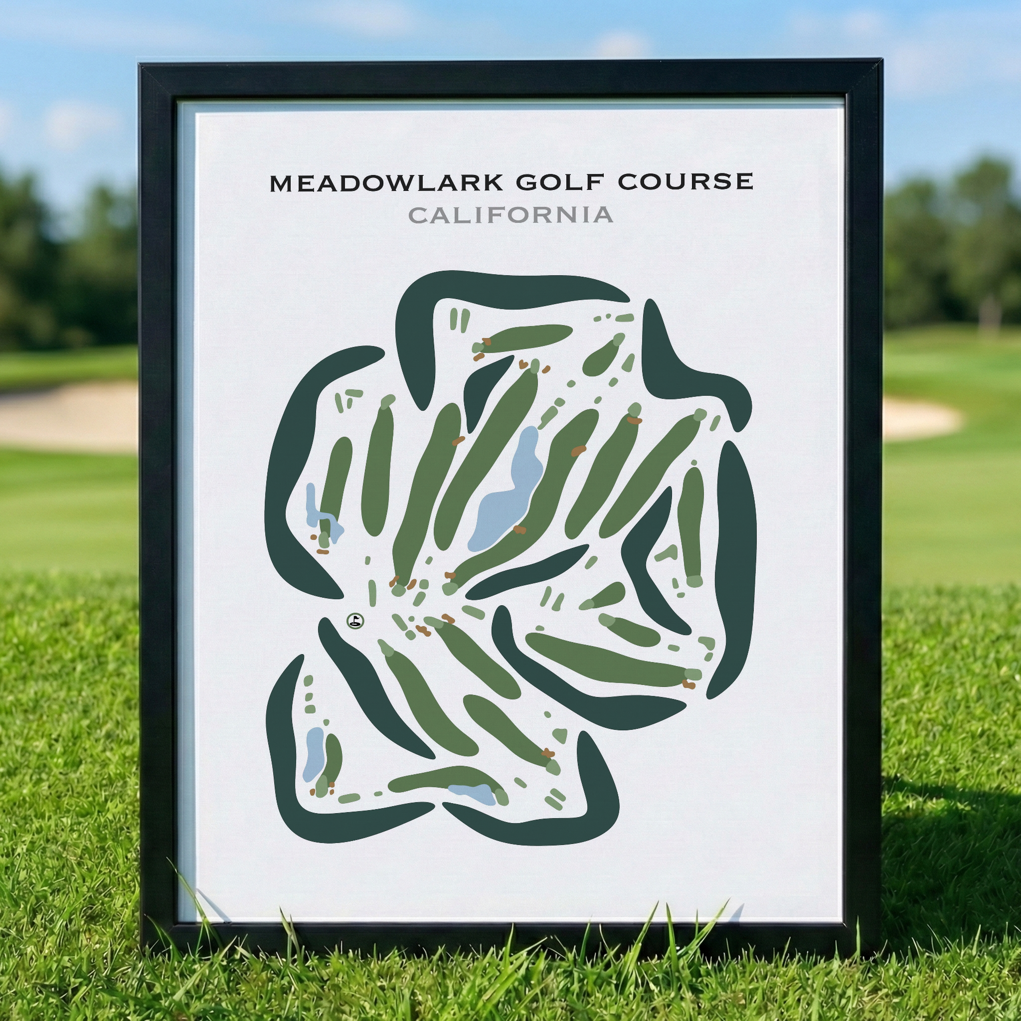 Meadowlark Golf Course, California - Printed Golf Courses