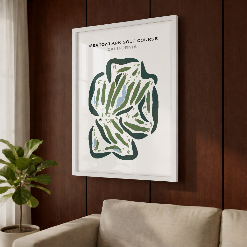 Meadowlark Golf Course, California - Printed Golf Courses