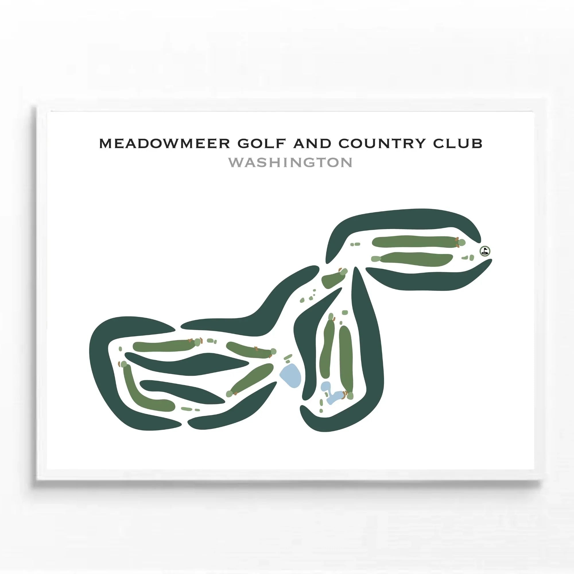 Meadowmeer Golf & Country Club, Washington - Printed Golf Courses