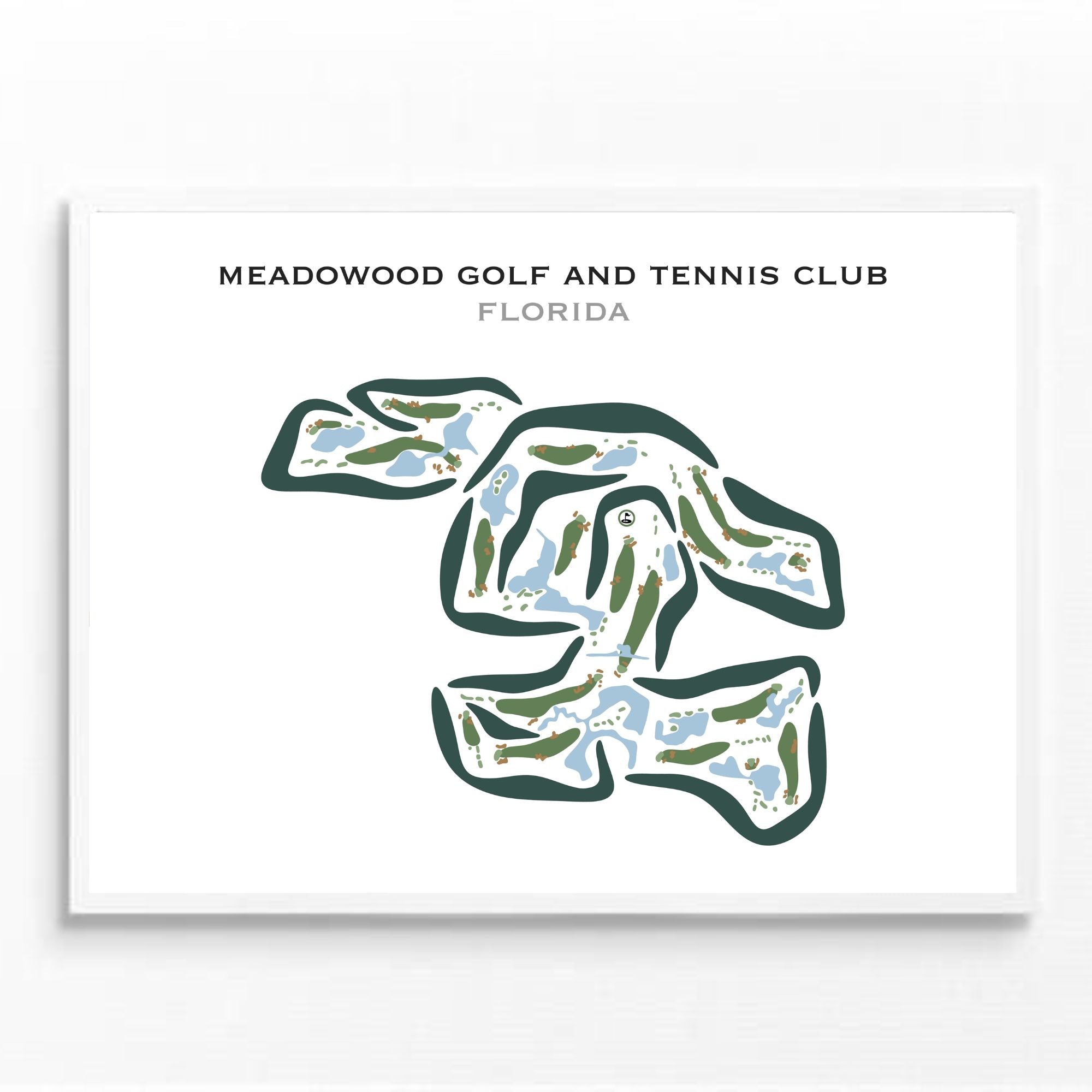 Meadowood Golf & Tennis Club, Florida - Printed Golf Courses
