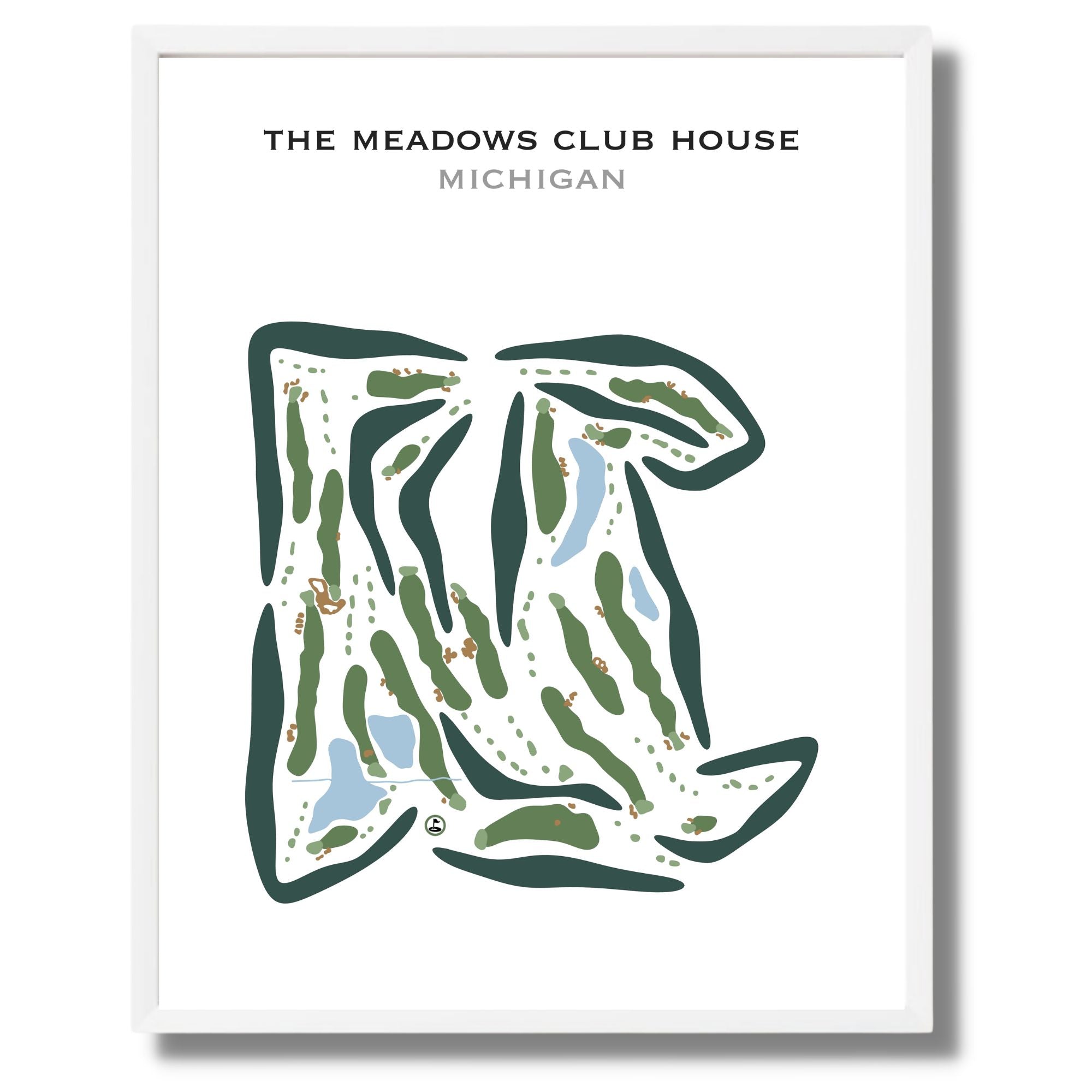 Meadows Club House, Michigan - Printed Golf Courses
