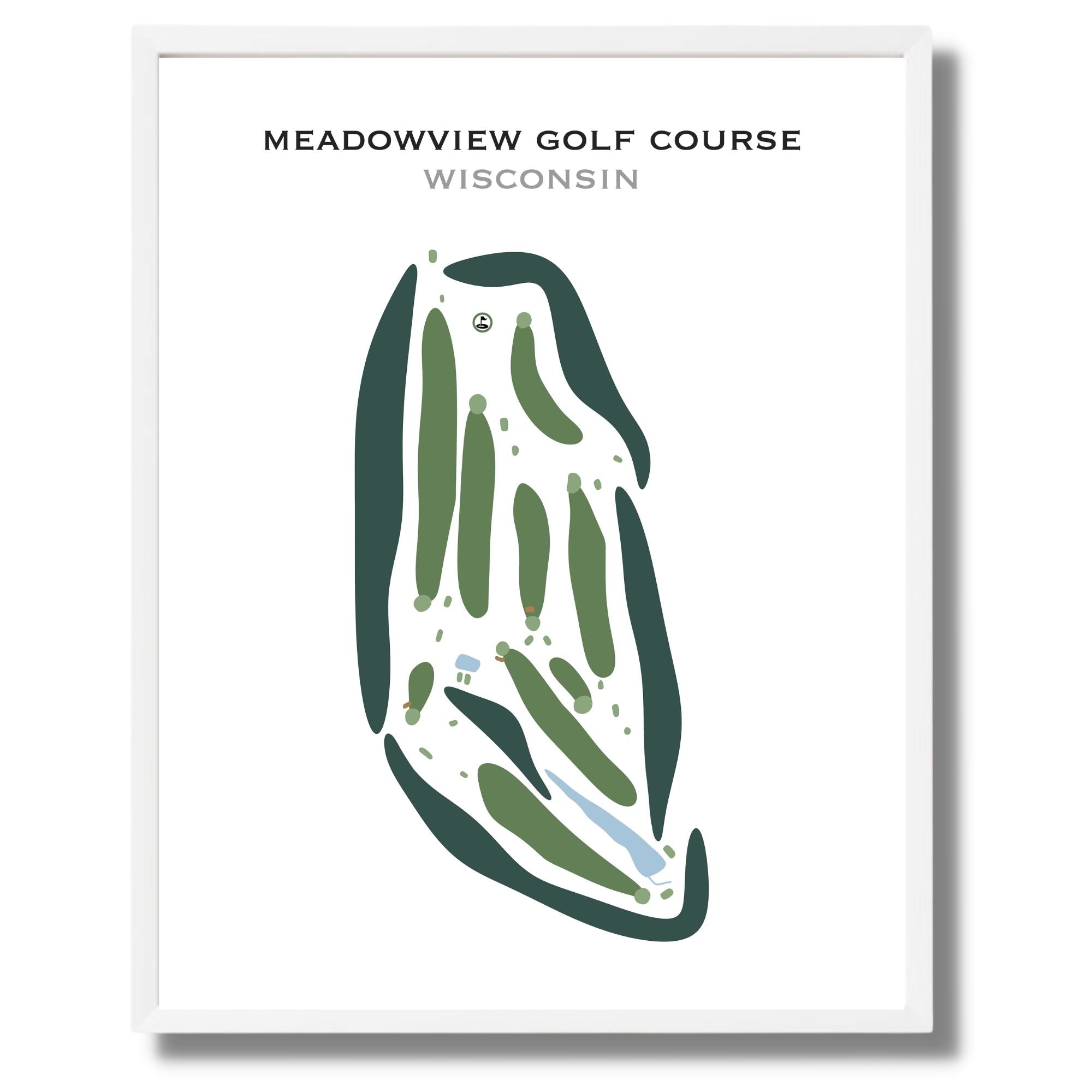 Meadowview Golf Course, Wisconsin - Printed Golf Courses