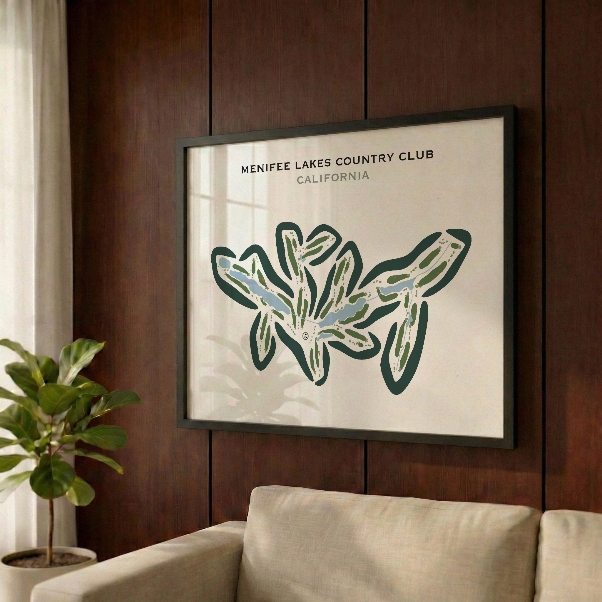 Menifee Lakes Country Club, California - Printed Golf Courses