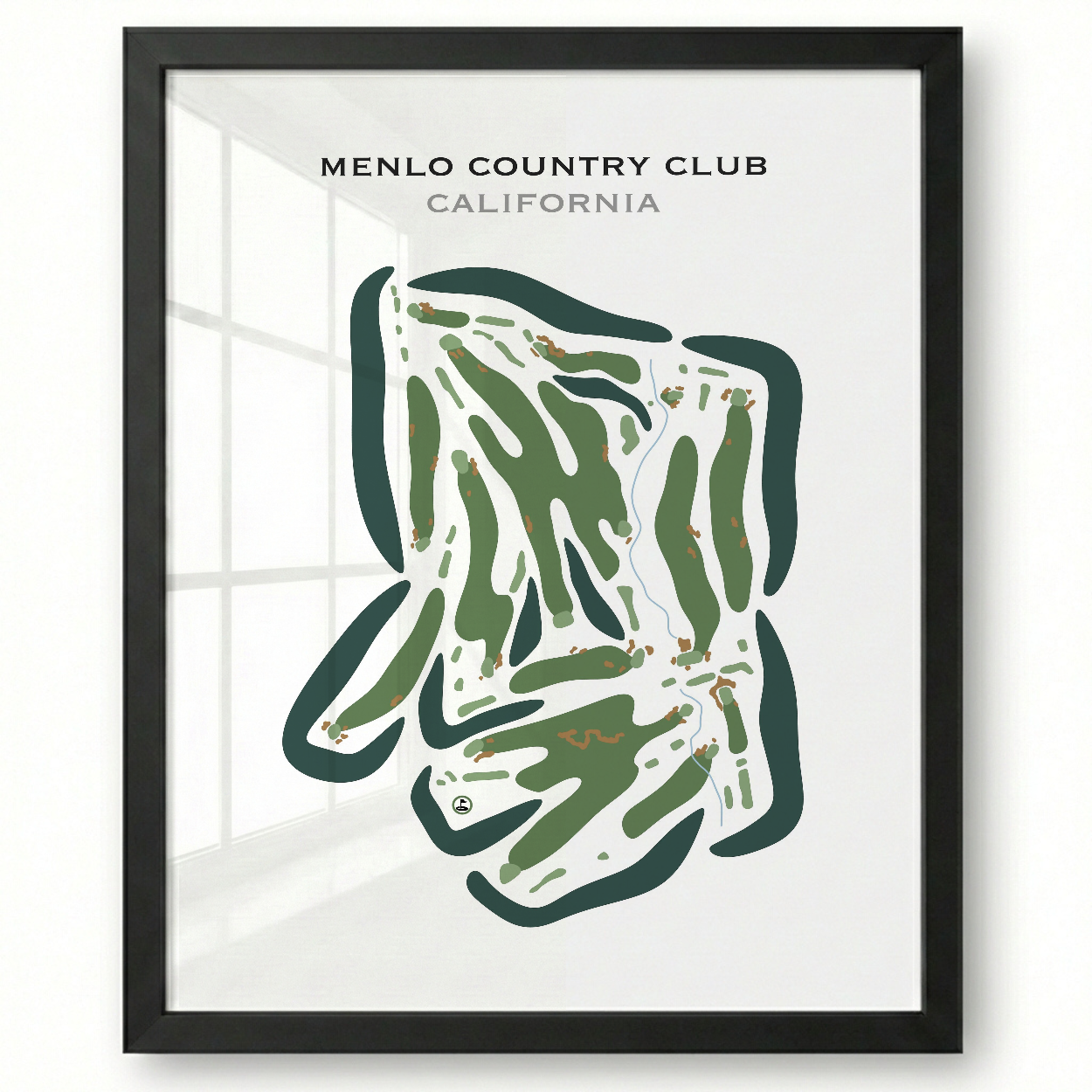 Menlo Country Club, California - Printed Golf Courses