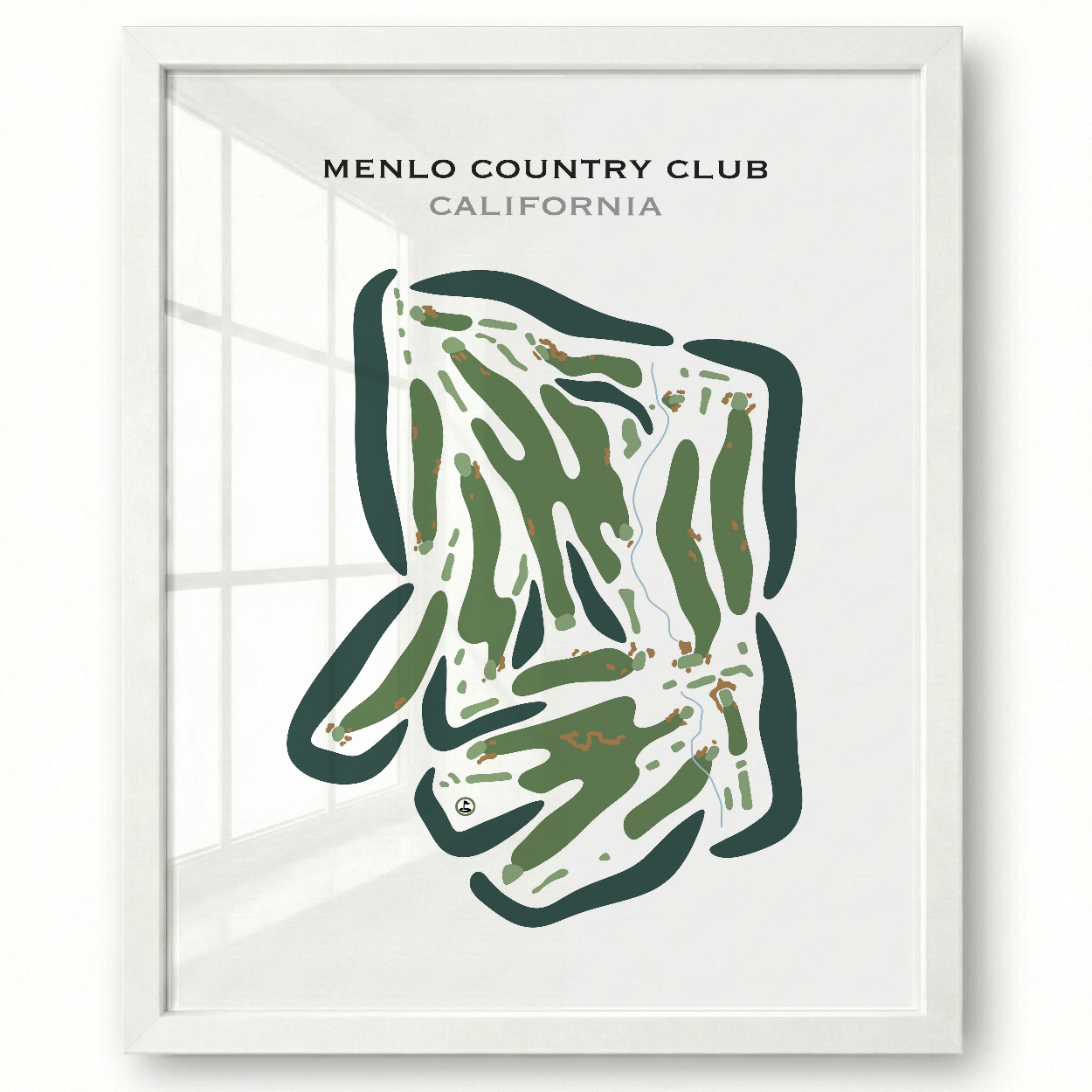 Menlo Country Club, California - Printed Golf Courses