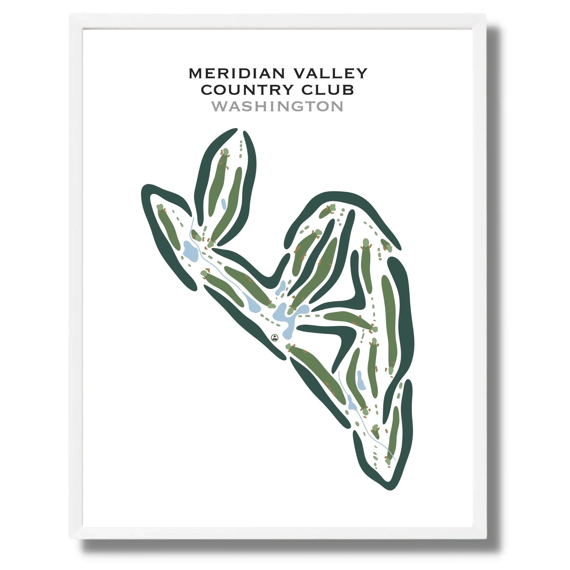 Meridian Valley Country Club, Washington - Printed Golf Courses