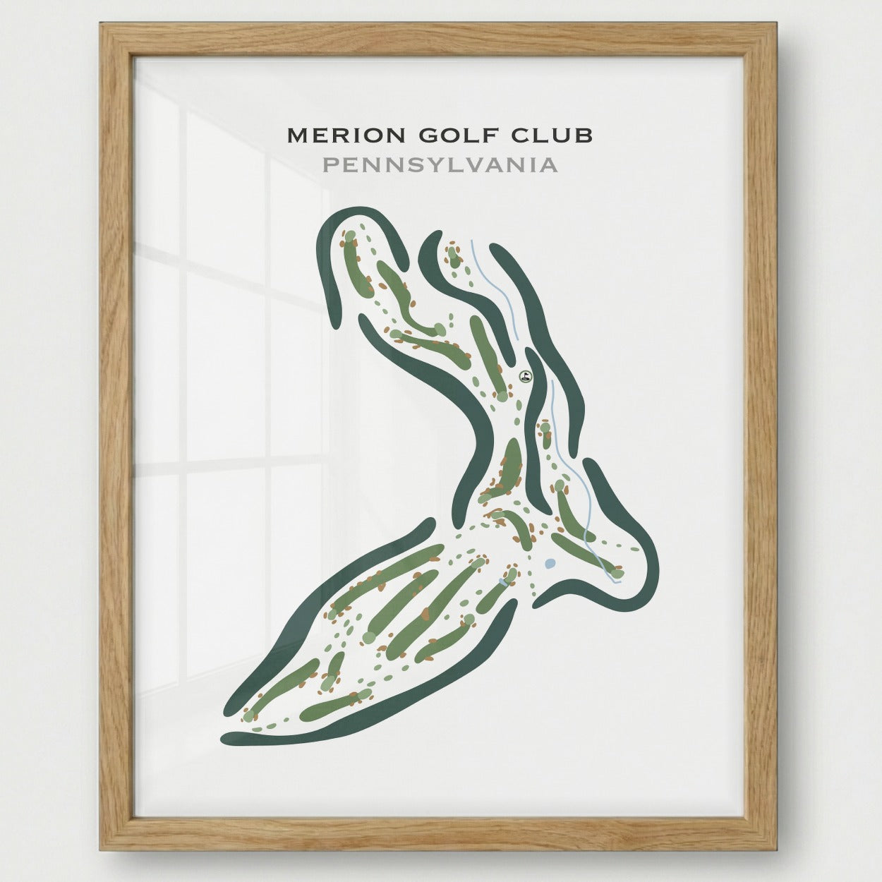 Merion Golf Club, Pennsylvania - Printed Golf Courses