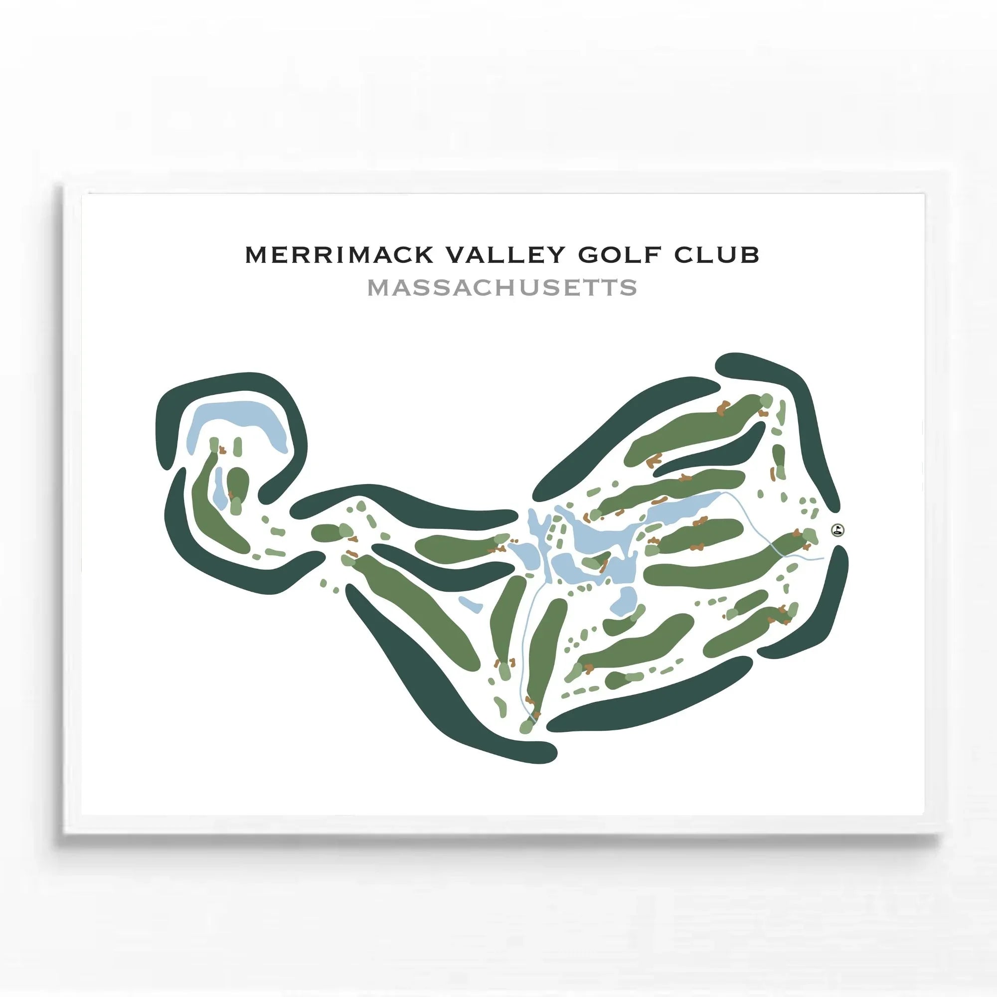 Merrimack Valley Golf Club, Massachusetts - Printed Golf Courses