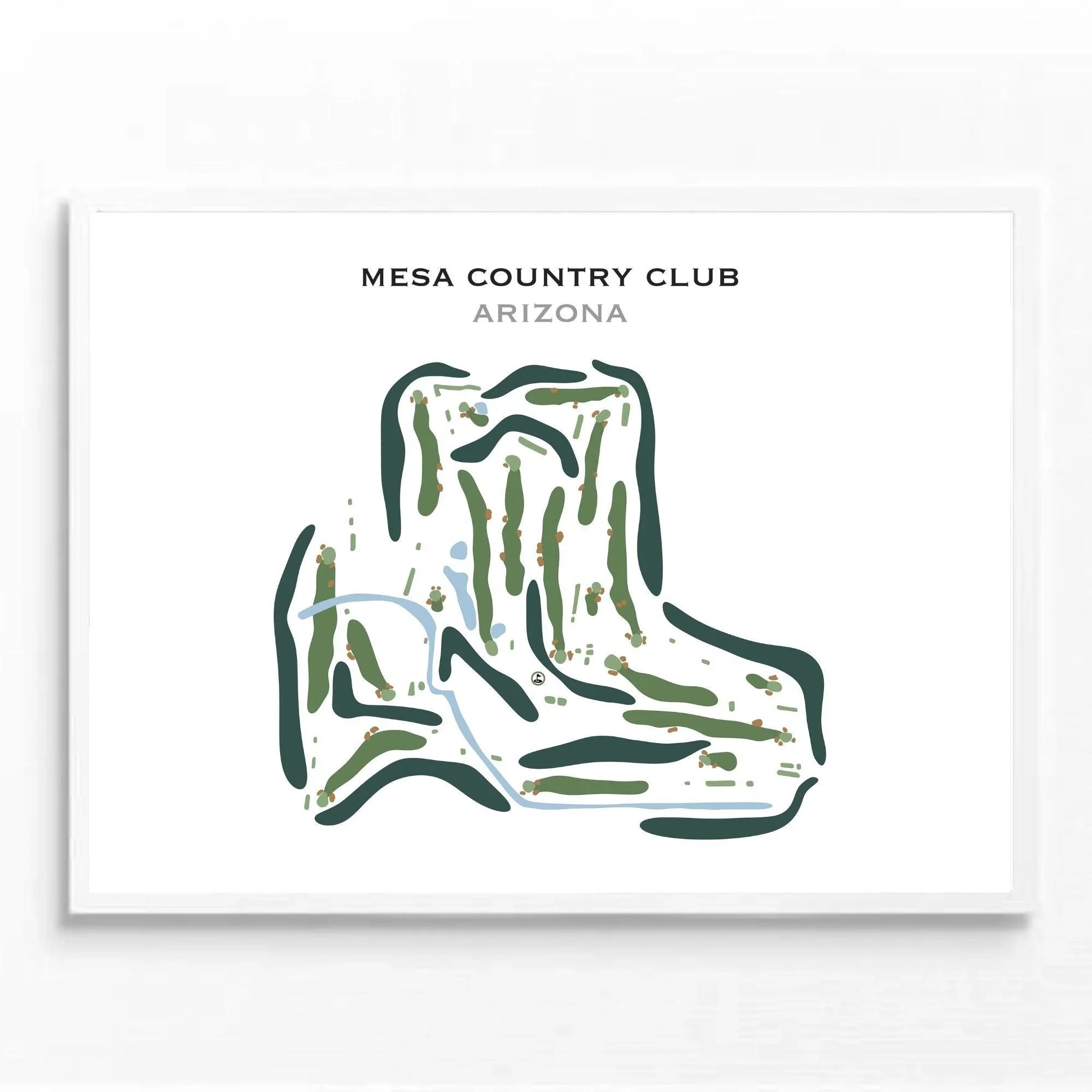 Mesa Country Club, Arizona - Printed Golf Course