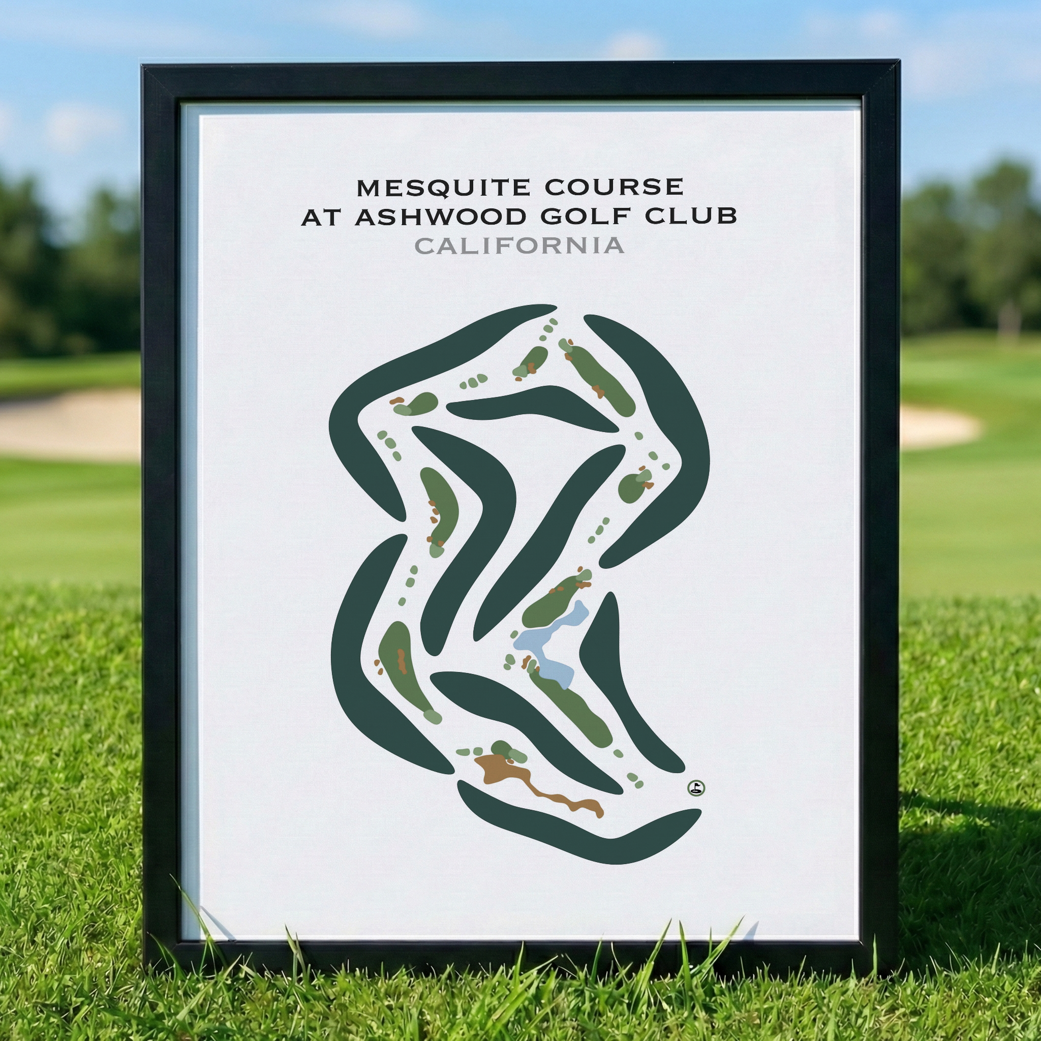 Mesquite Course at Ashwood Golf Club, California - Printed Golf Courses