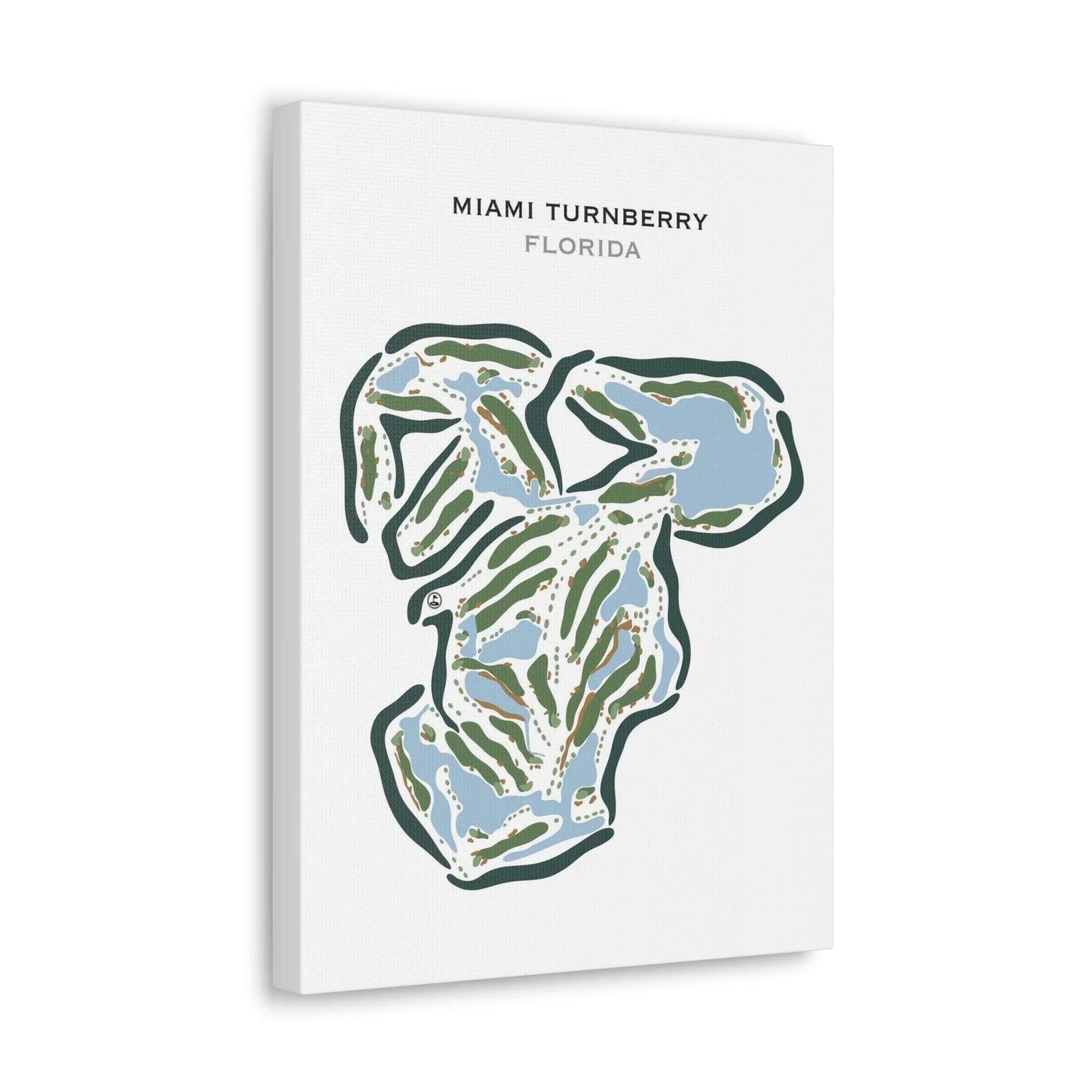 Miami Turnberry , Florida - Printed Golf Courses