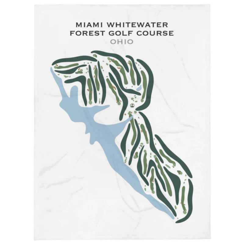 Miami Whitewater Forest Golf Course, Ohio - Printed Golf Courses