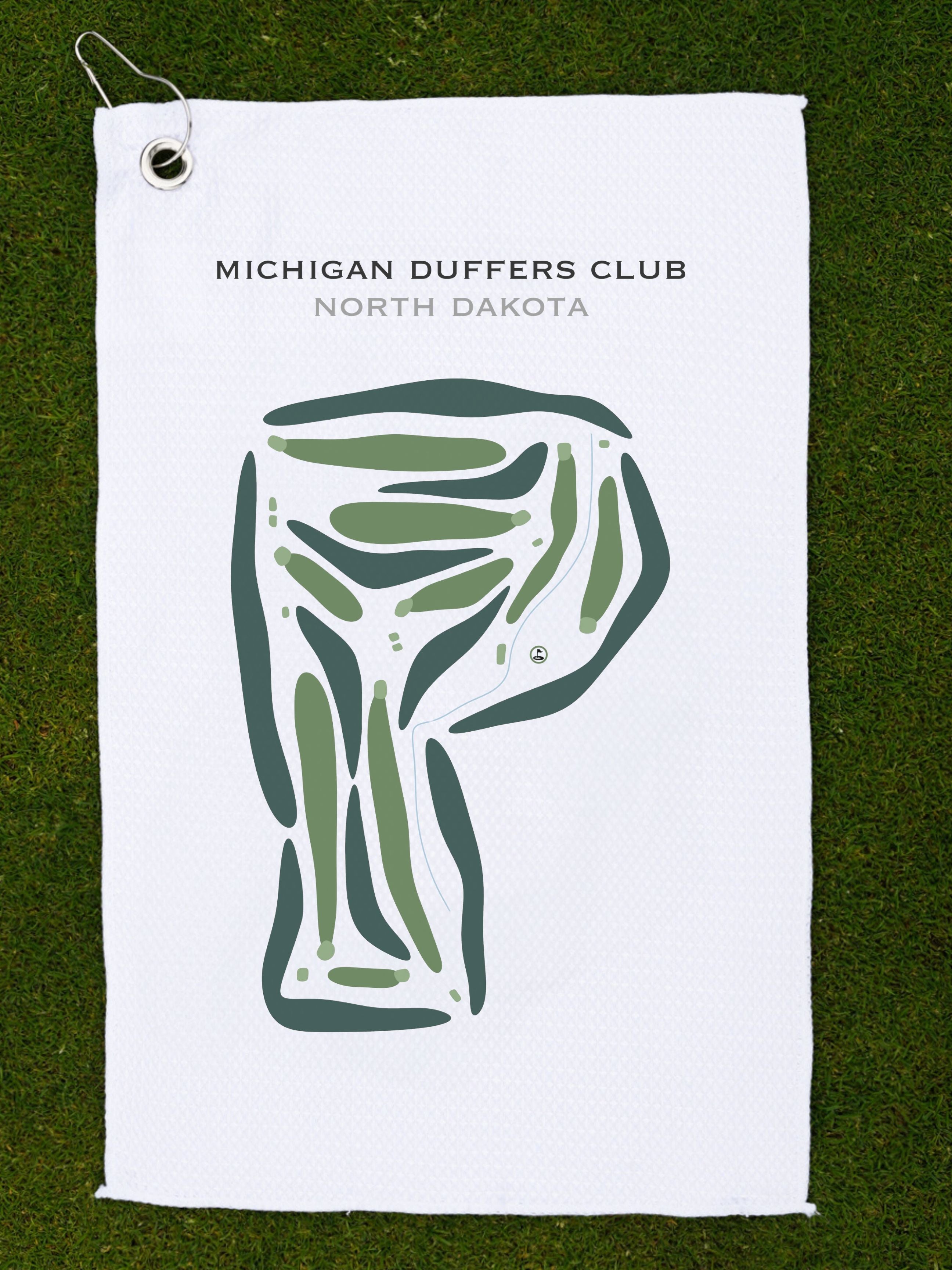 Michigan Duffers Club, North Dakota - Printed Golf Courses